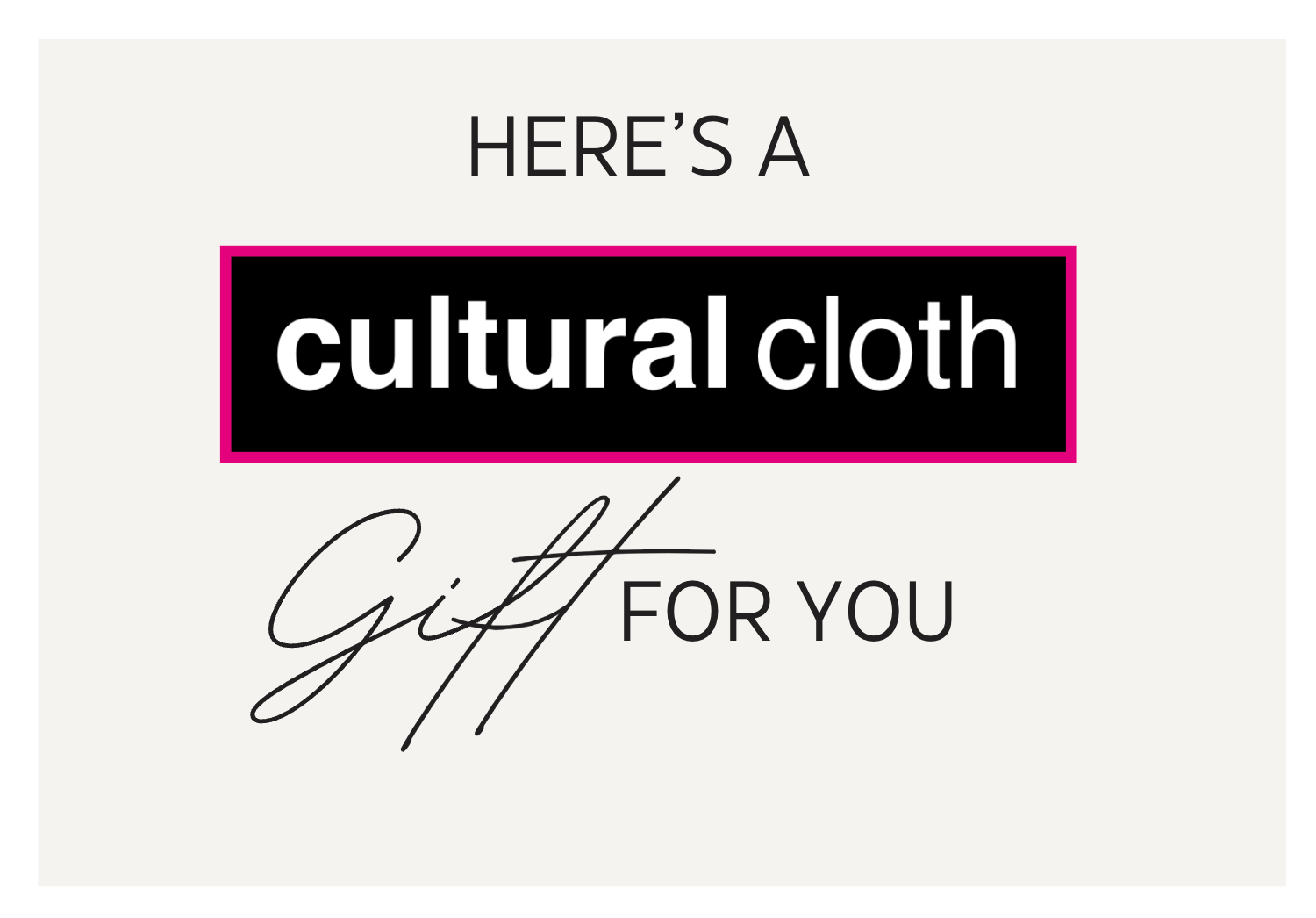 Cultural Cloth Gift Card
