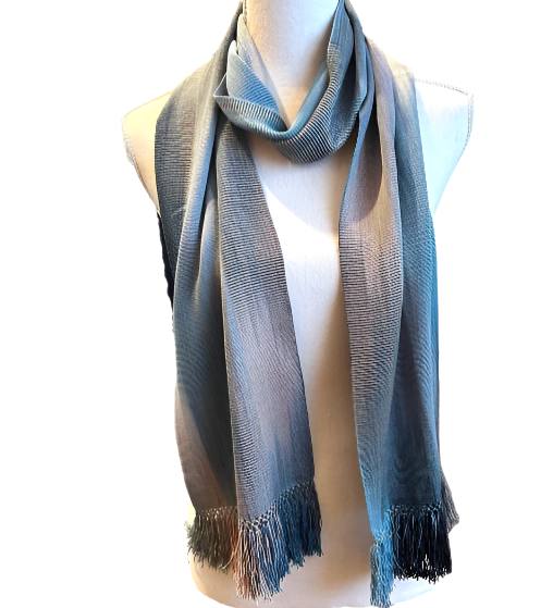 Handwoven Bamboo Light Blues Scarf Guatemala