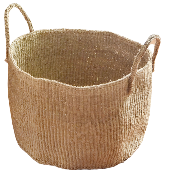 Handmade Natural Kitui Sisal Basket Kenya