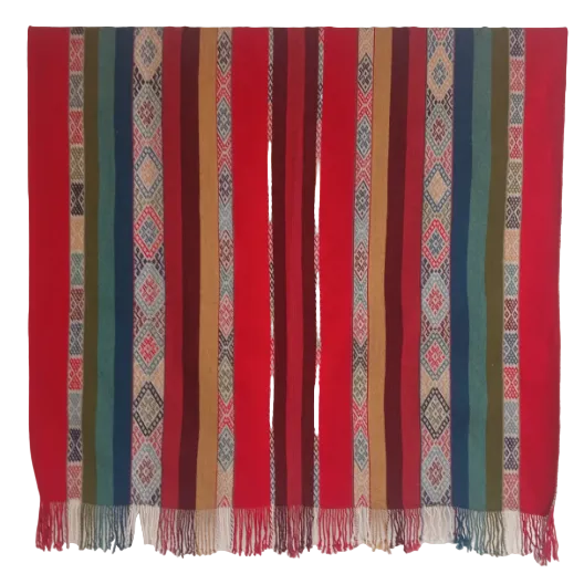 Handwoven Colores Merino and Alpaca Throw Peru
