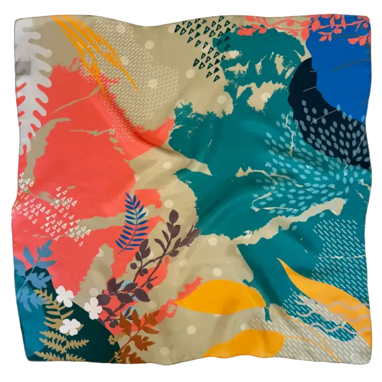 Mulberry Silk Summer Square Scarf India