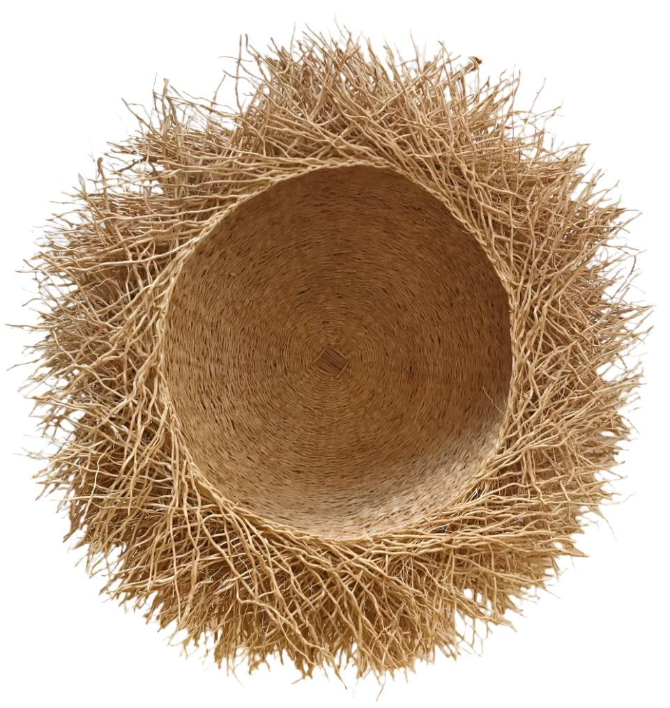 Handmade Vetiver Basket Large Madagascar (5" x 15")