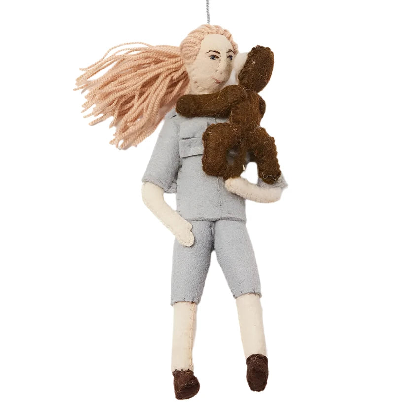 Strong Women Felt Ornament - Jane Goodall
