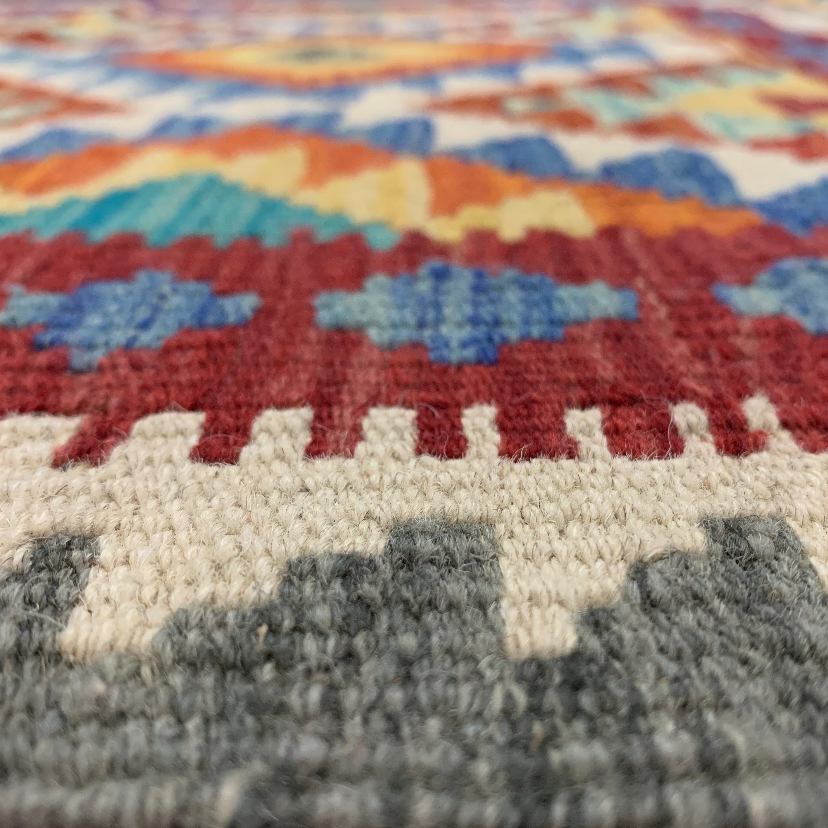 Handwoven Runner Kilim Afghanistan (3x7) - 024