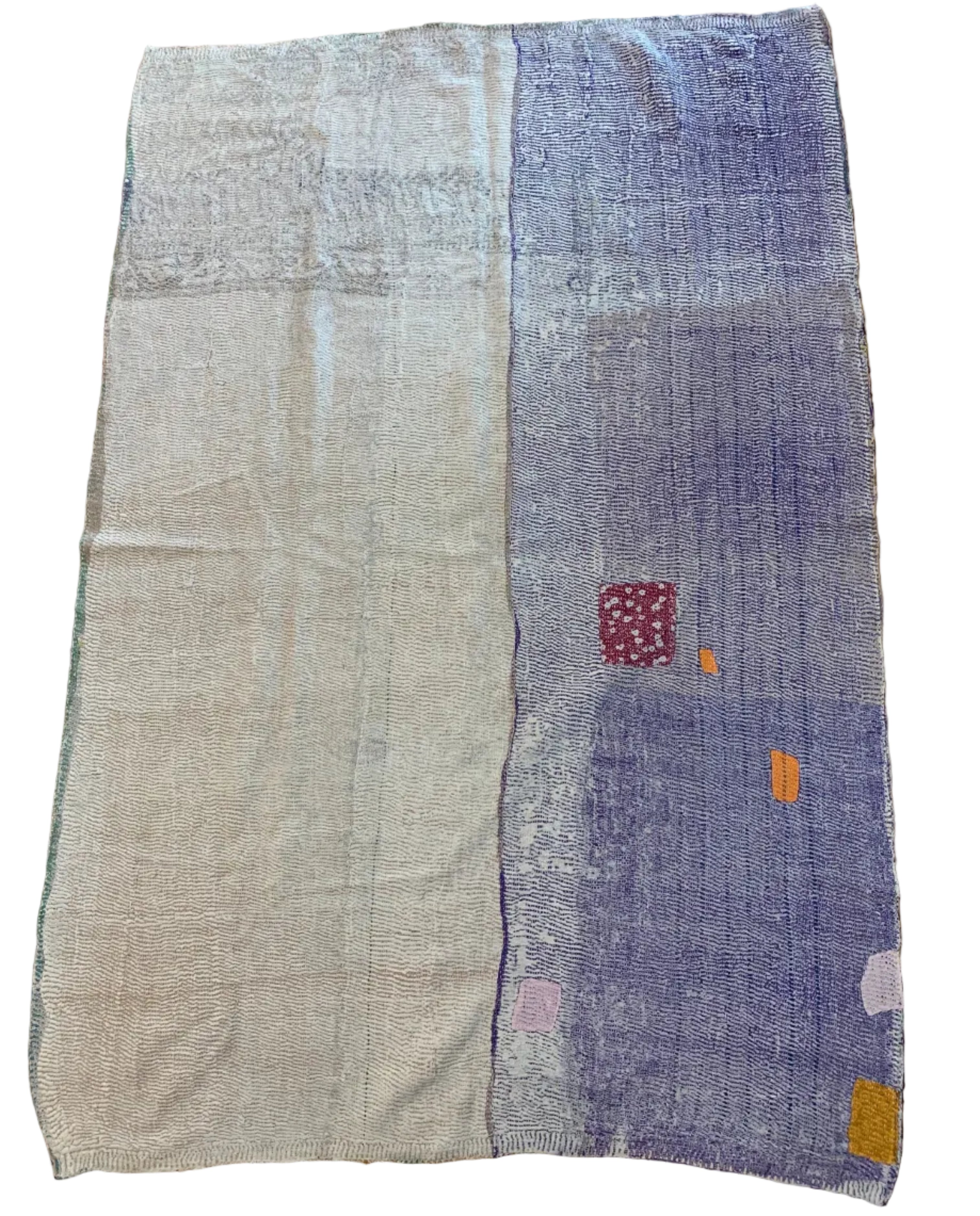 Handmade Kantha Forest Patchwork Quilt India