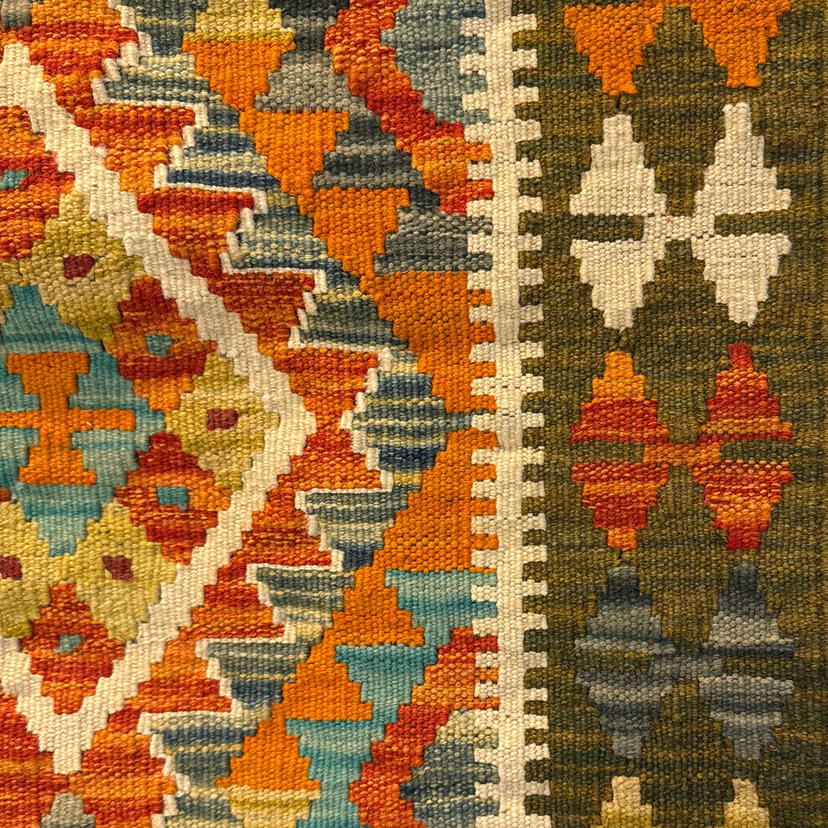 Handwoven Runner Kilim Afghanistan (2x6) - 076