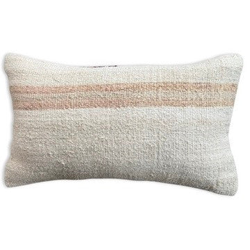 Handwoven Hemp Pillow Turkey (12" x 20")
