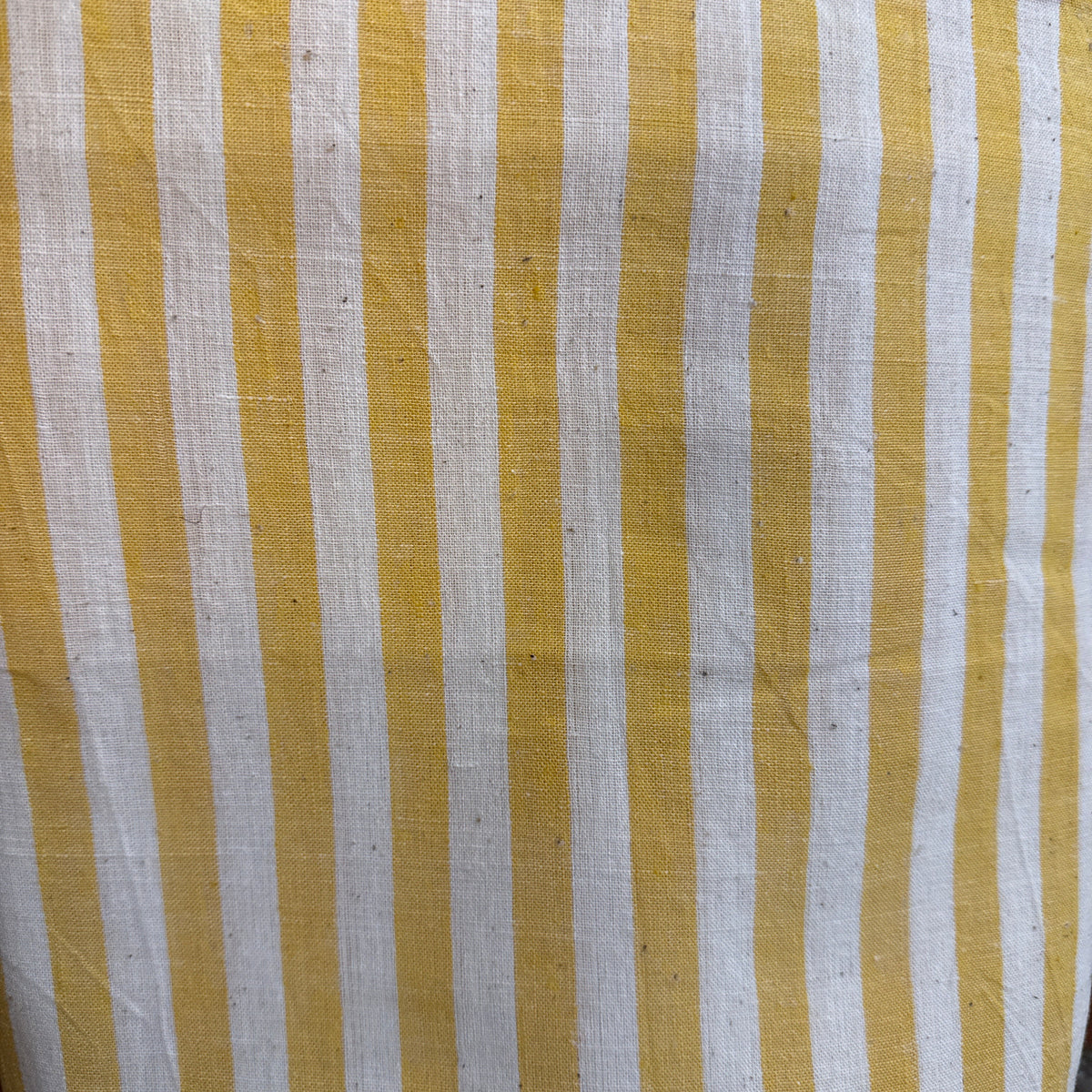 Handwoven Organic Cotton Gold Awning Curtain Pair India