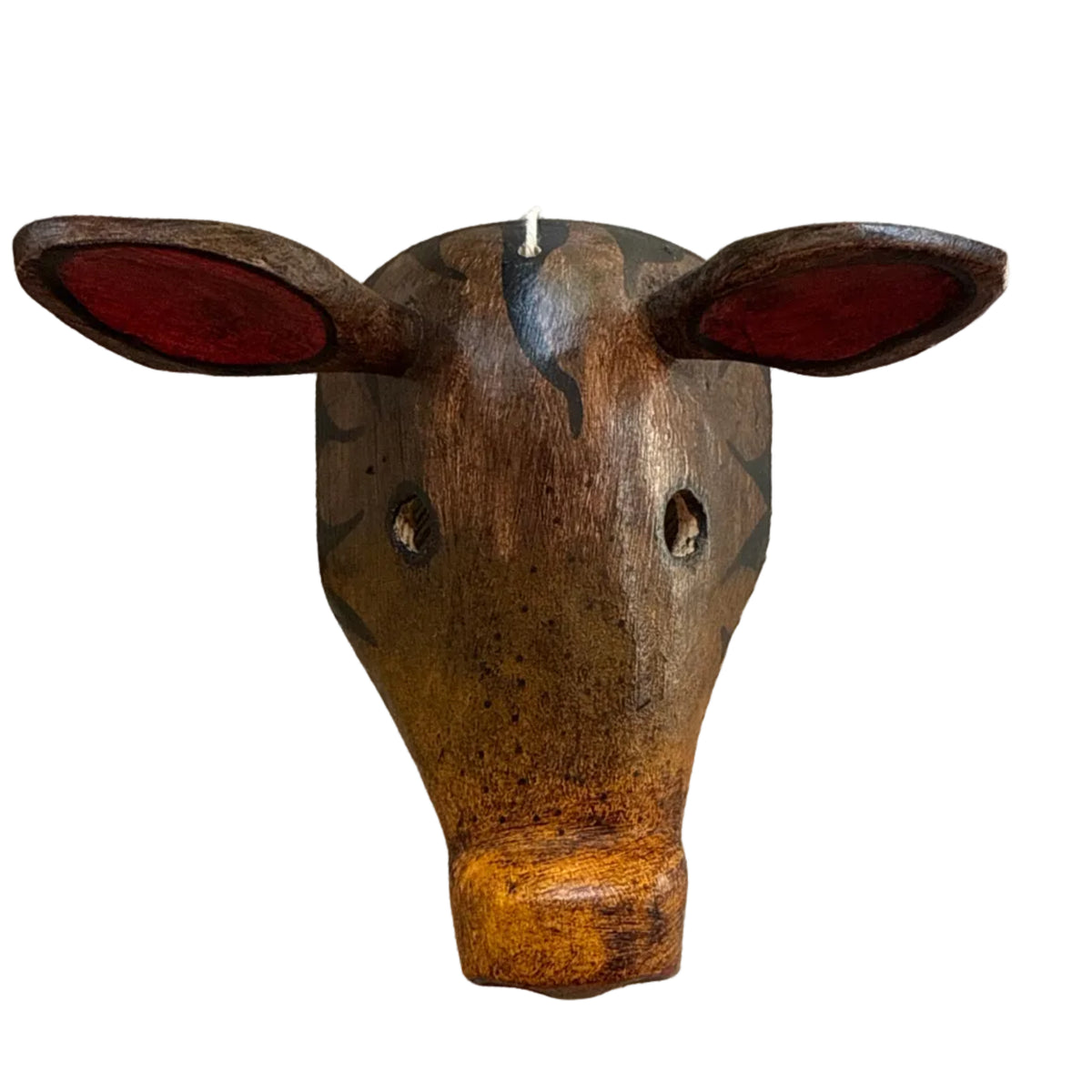Wooden Pig Mask Small Guatemala