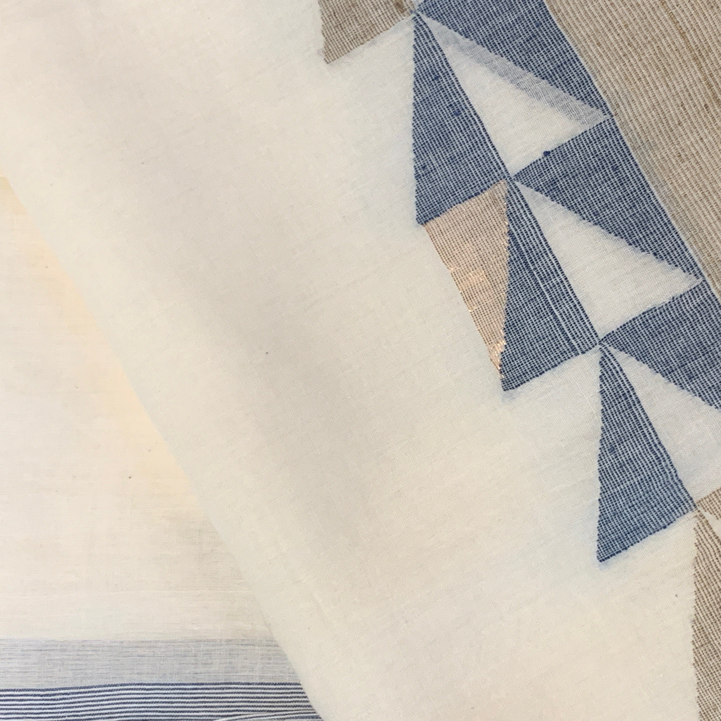 Handwoven Jamdani Beach Cotton Scarf India
