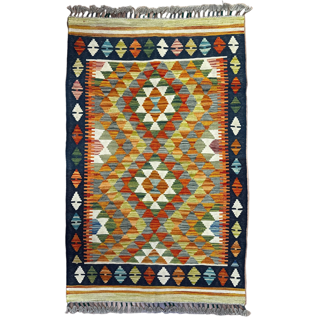 Handwoven Small Kilim Afghanistan (2.5x4) - 059