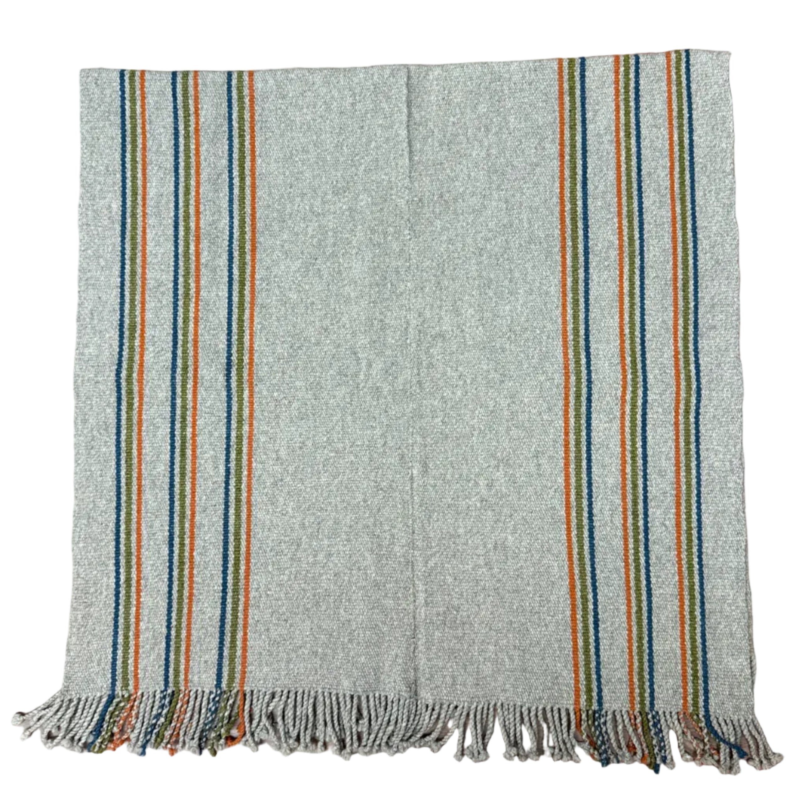 Handwoven Natural Dye Summer Wool Throw  Mexico