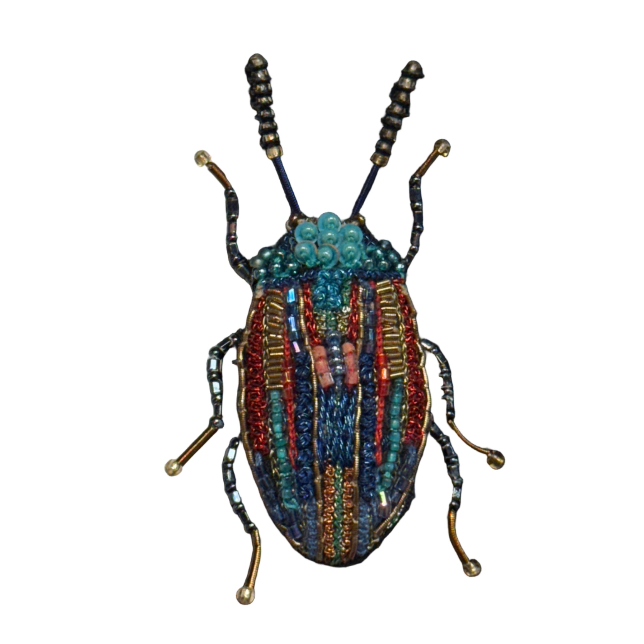 Embroidered Brooch - Snowdon Beetle India