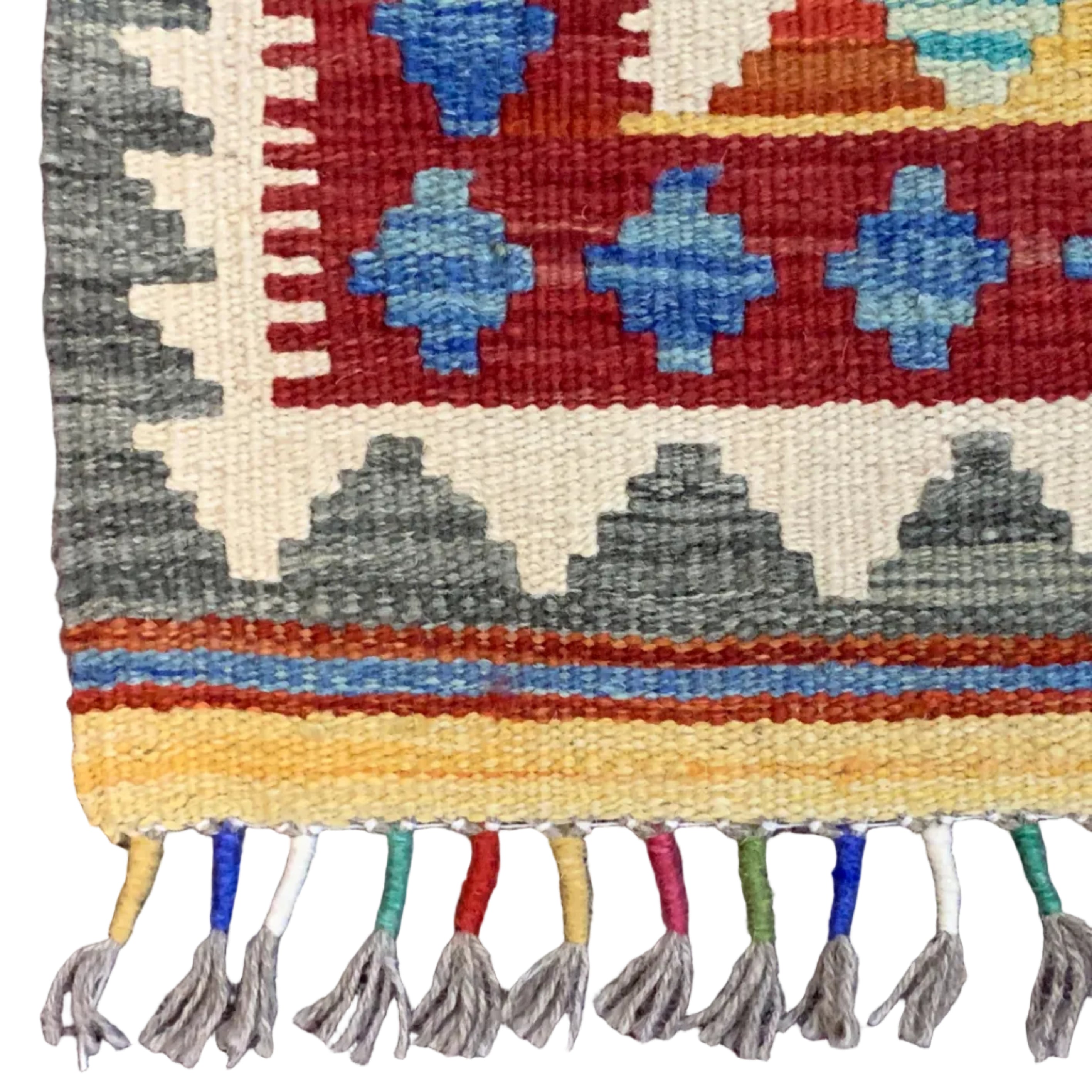 Handwoven Runner Kilim Afghanistan (3x7) - 024