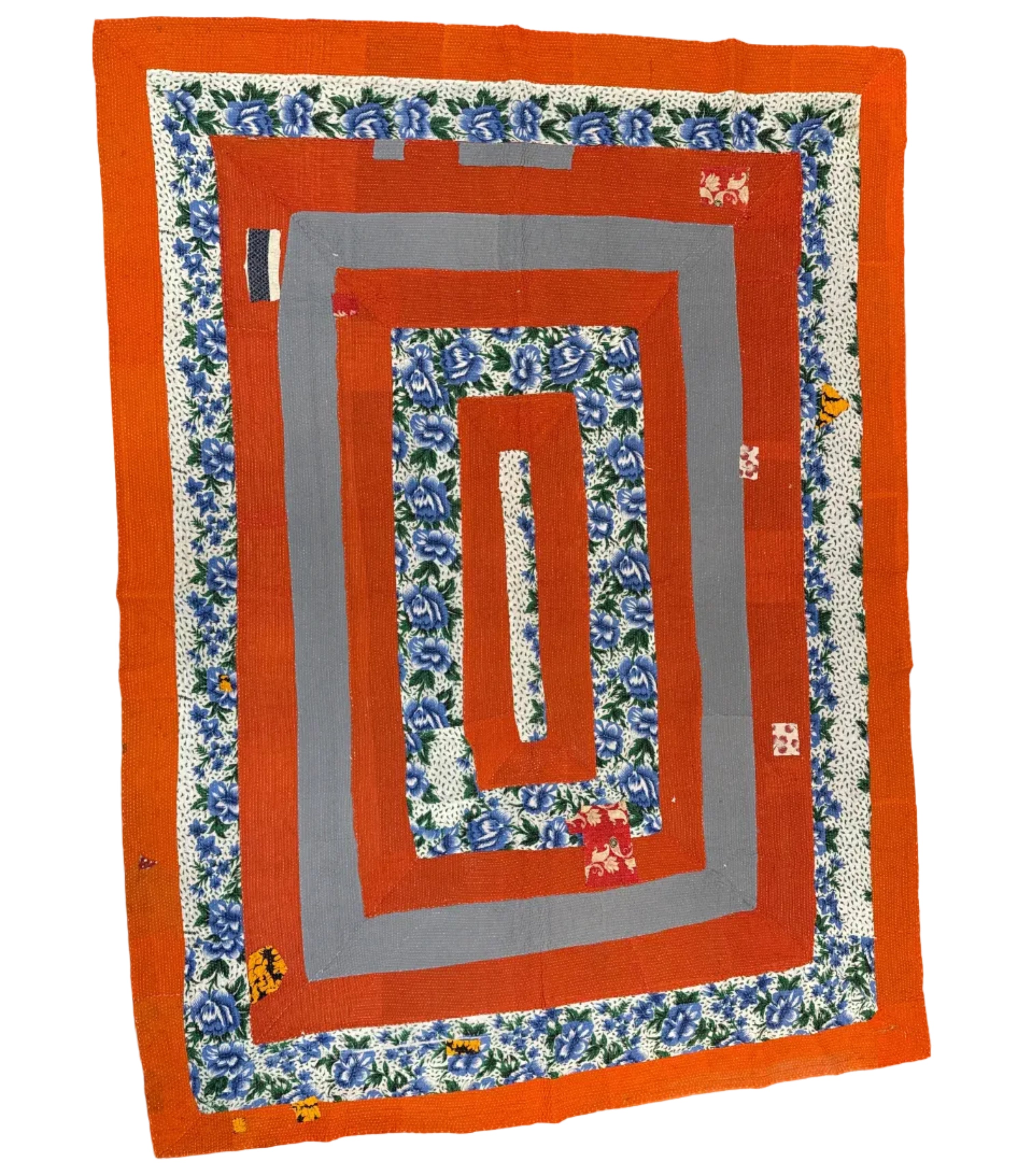 Handmade Kantha Patchwork Quilt India - 27