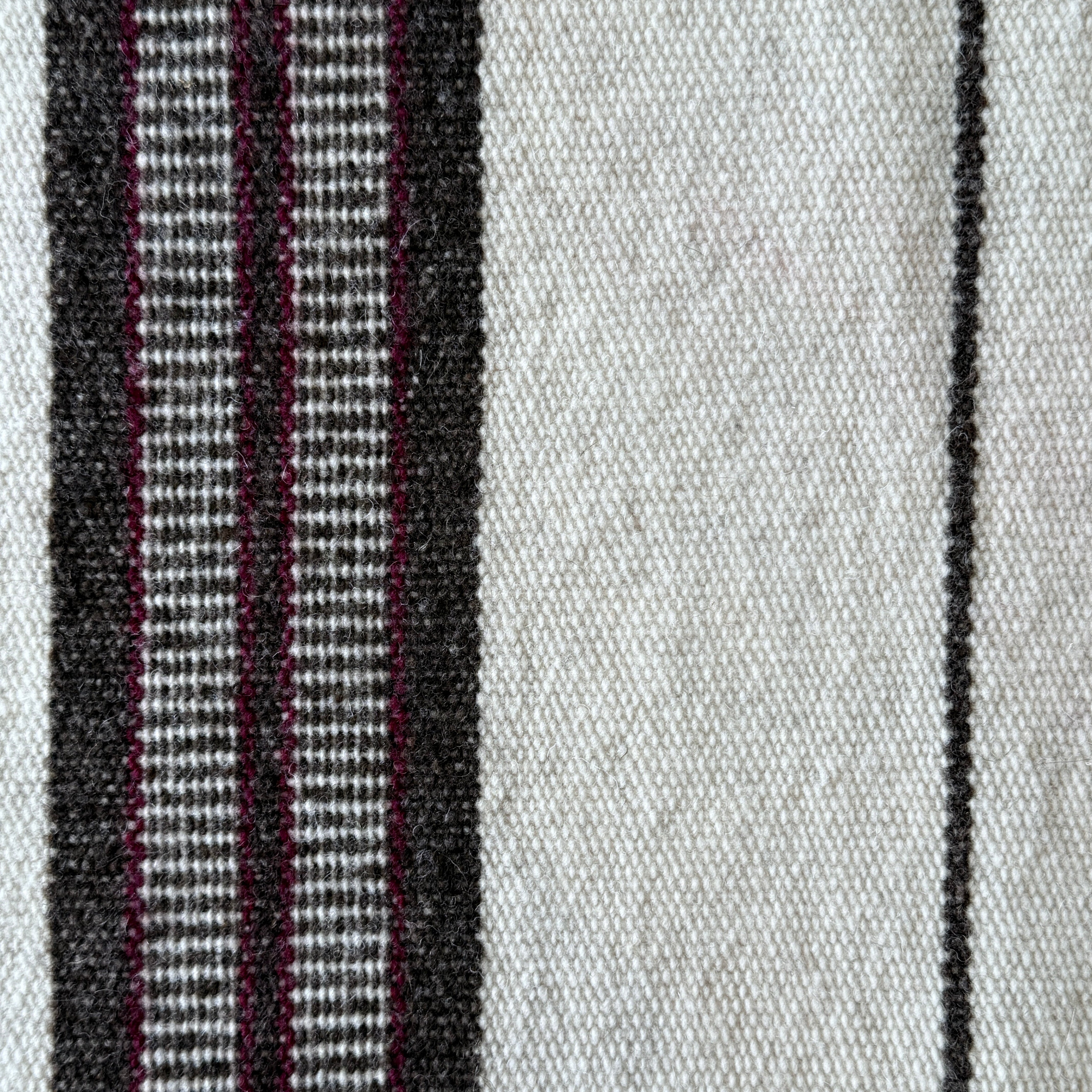 Handwoven Natural Dye Wool Throw D Mexico