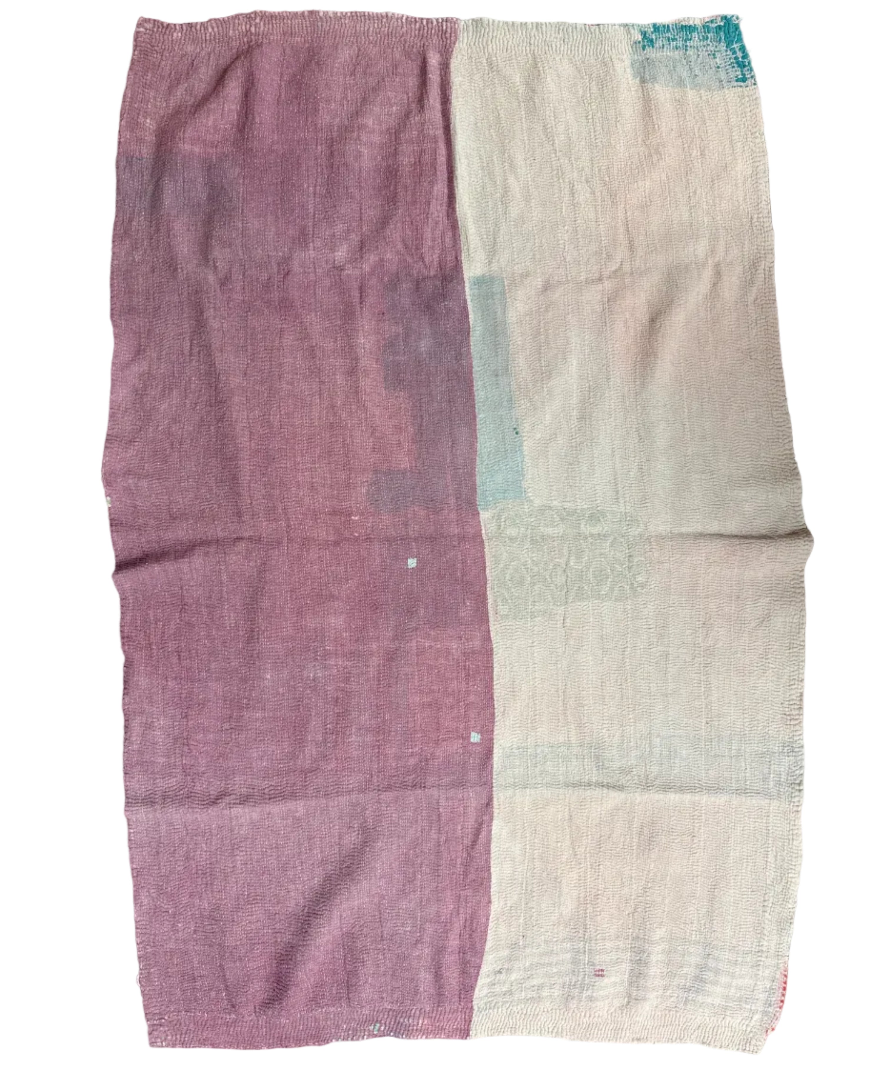 Handmade Kantha Patchwork Quilt India - 28