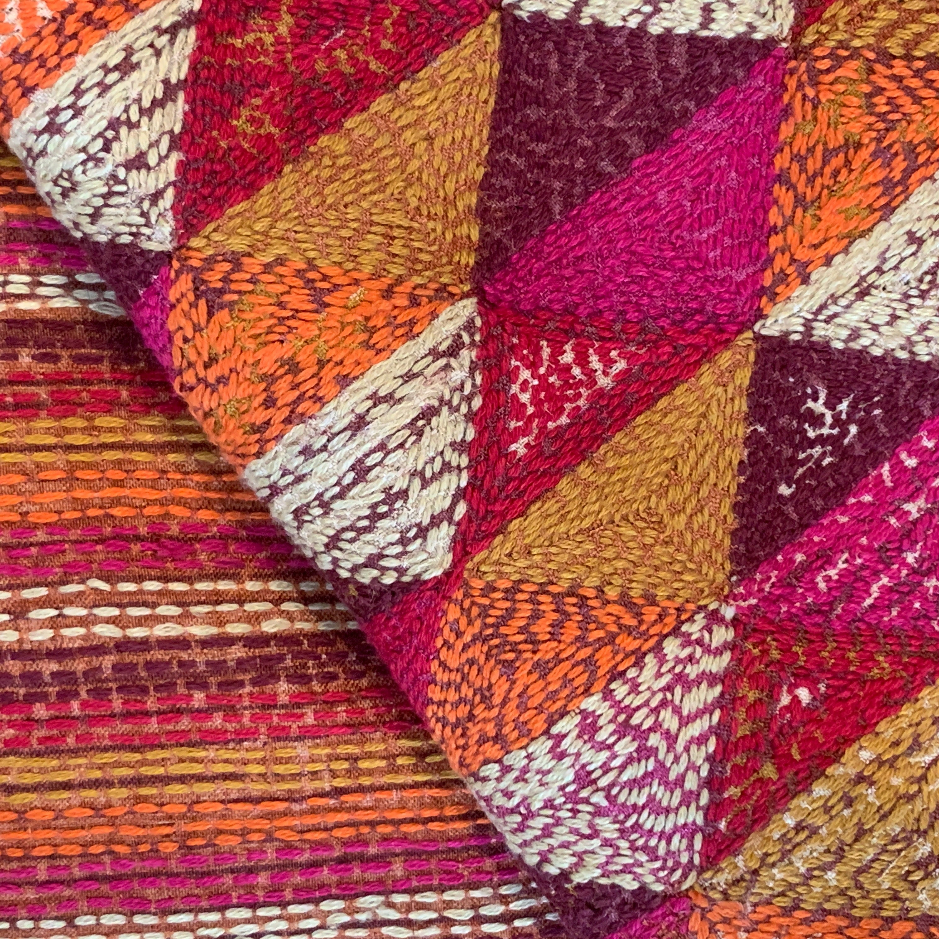 Kantha Stitched Sun Prantik Scarf India