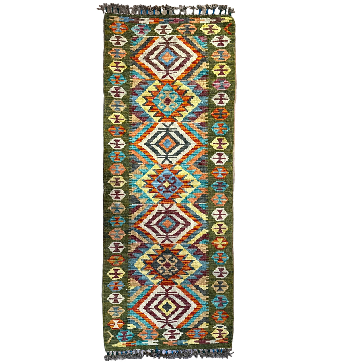 Handwoven Runner Kilim Afghanistan (2x5) - 077
