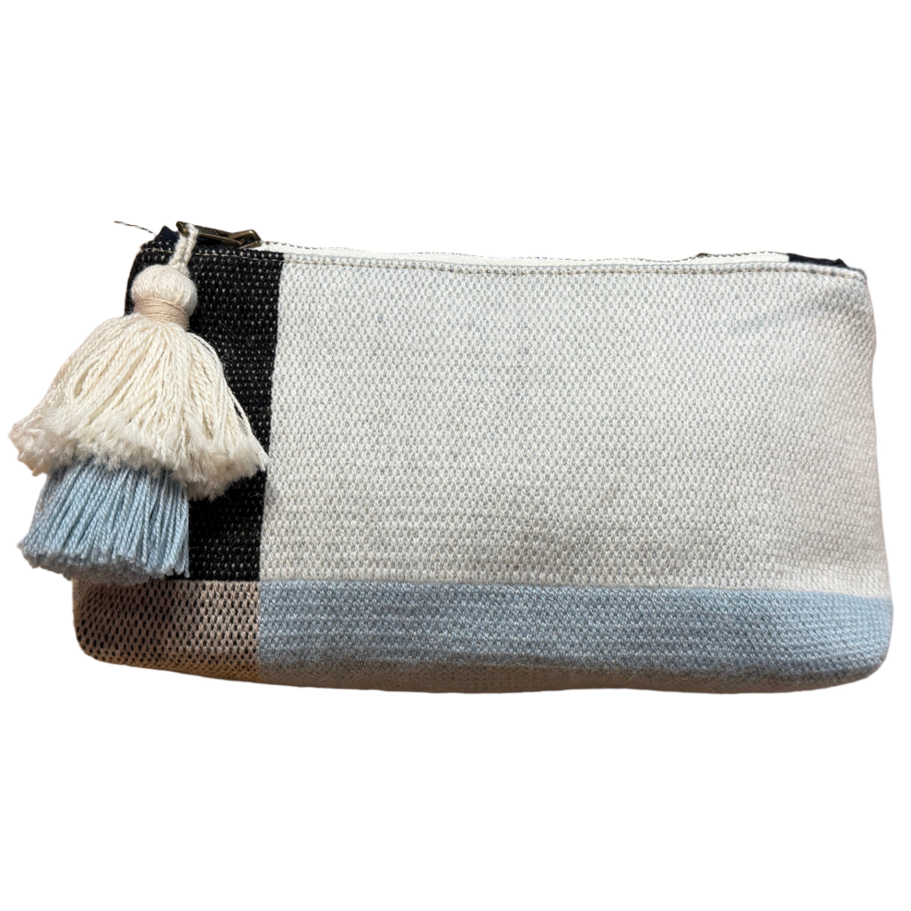 Handmade Woven Leather Neutral Cosmetic Bag Peru