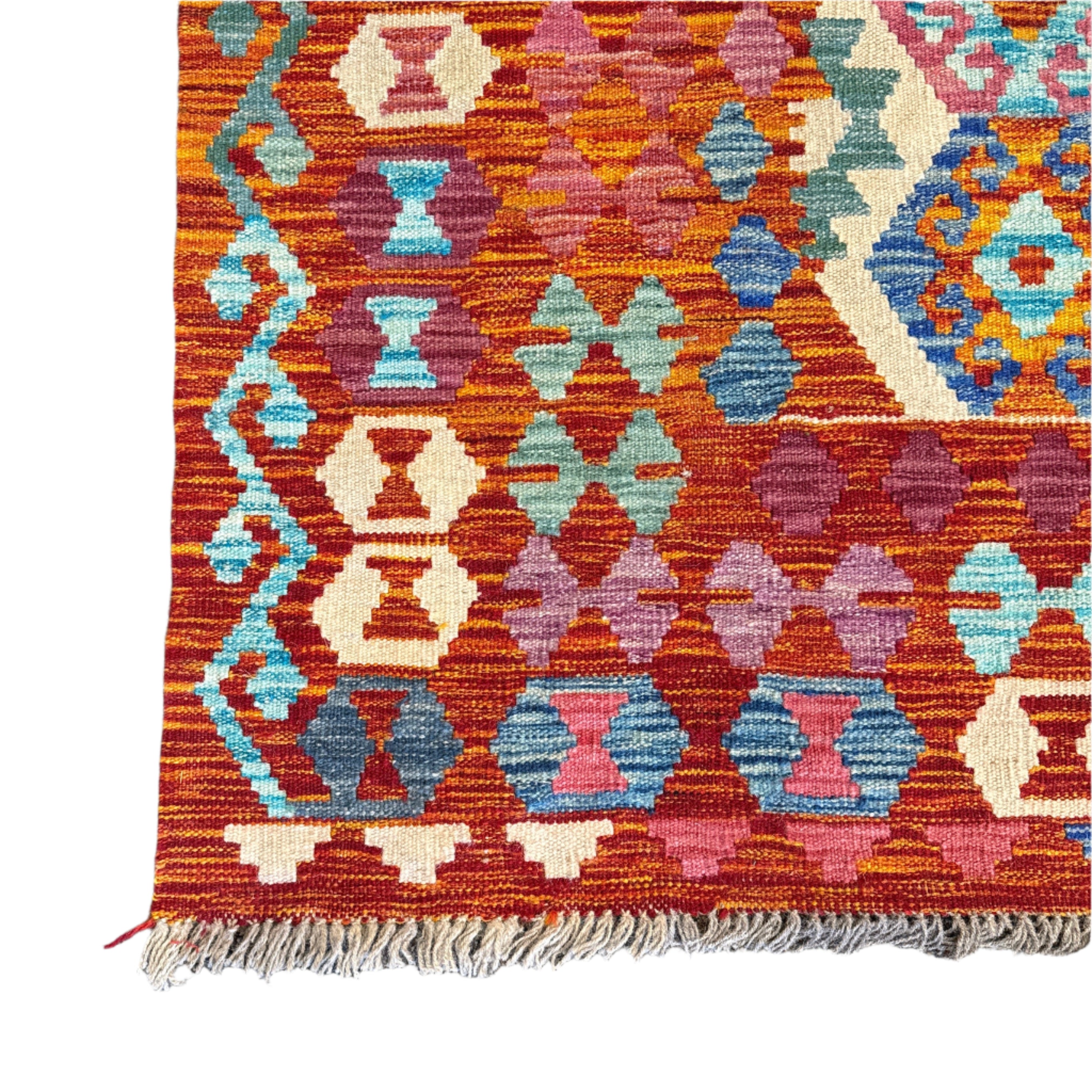 Handwoven Wool Kilim Extra Large Rug Afghanistan (10x16) - 022