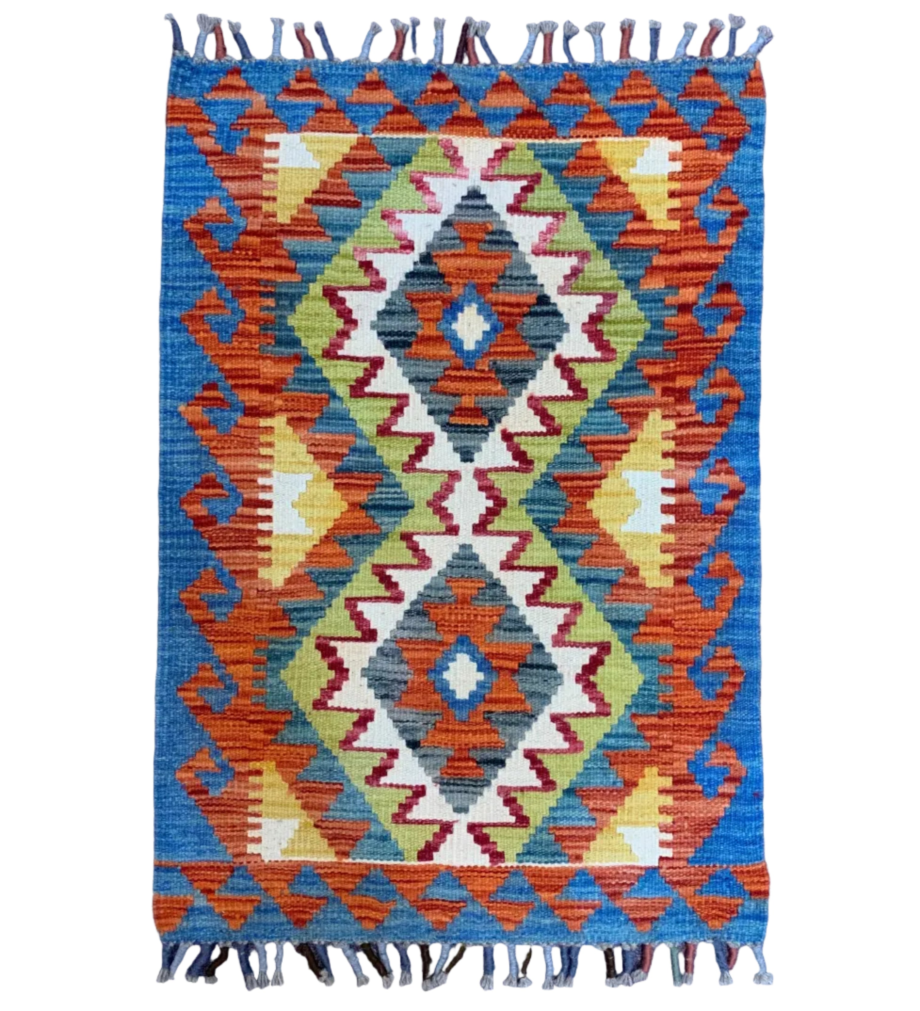 Handwoven Small Kilim Afghanistan (2x3) - 005
