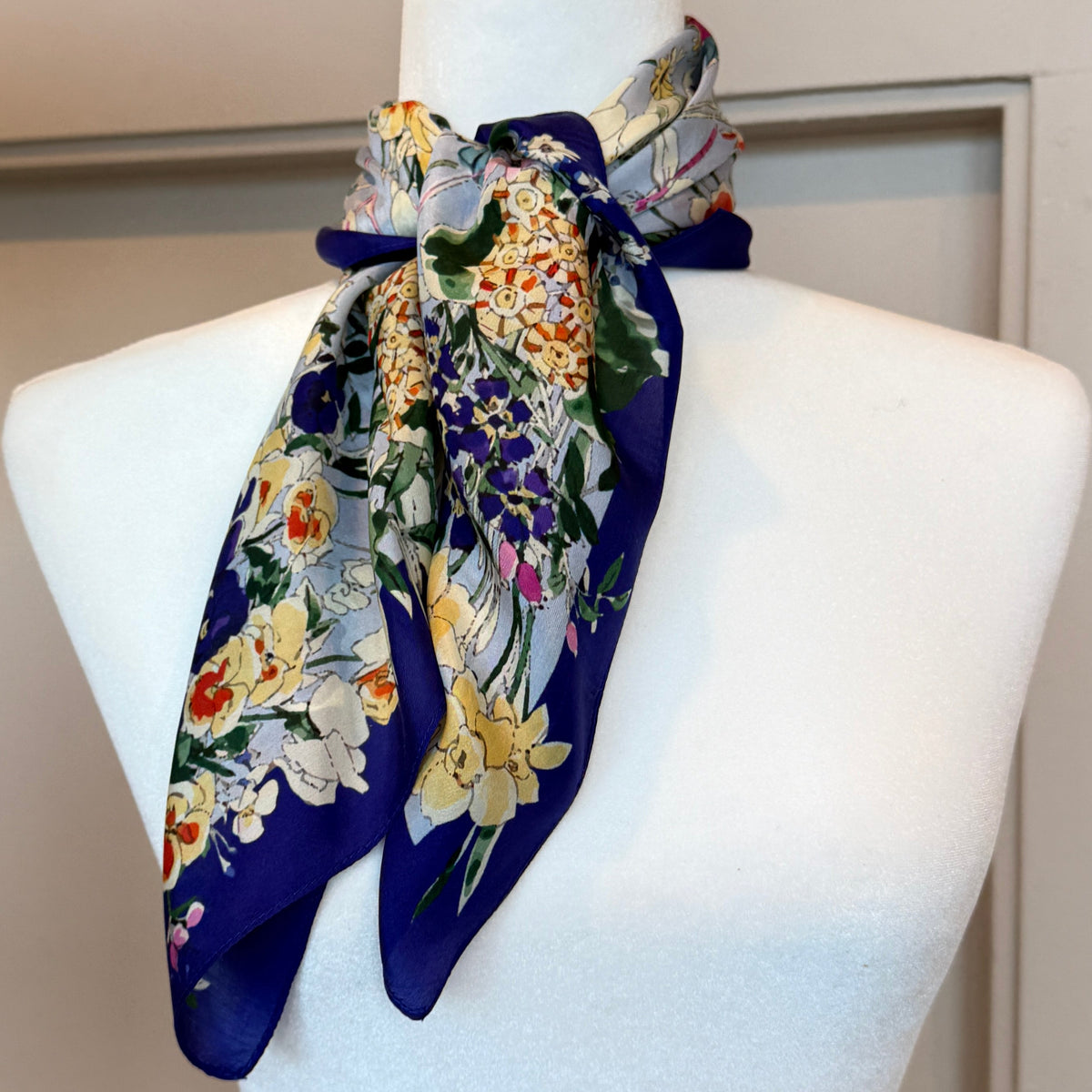Mulberry Silk Spring Square Scarf India