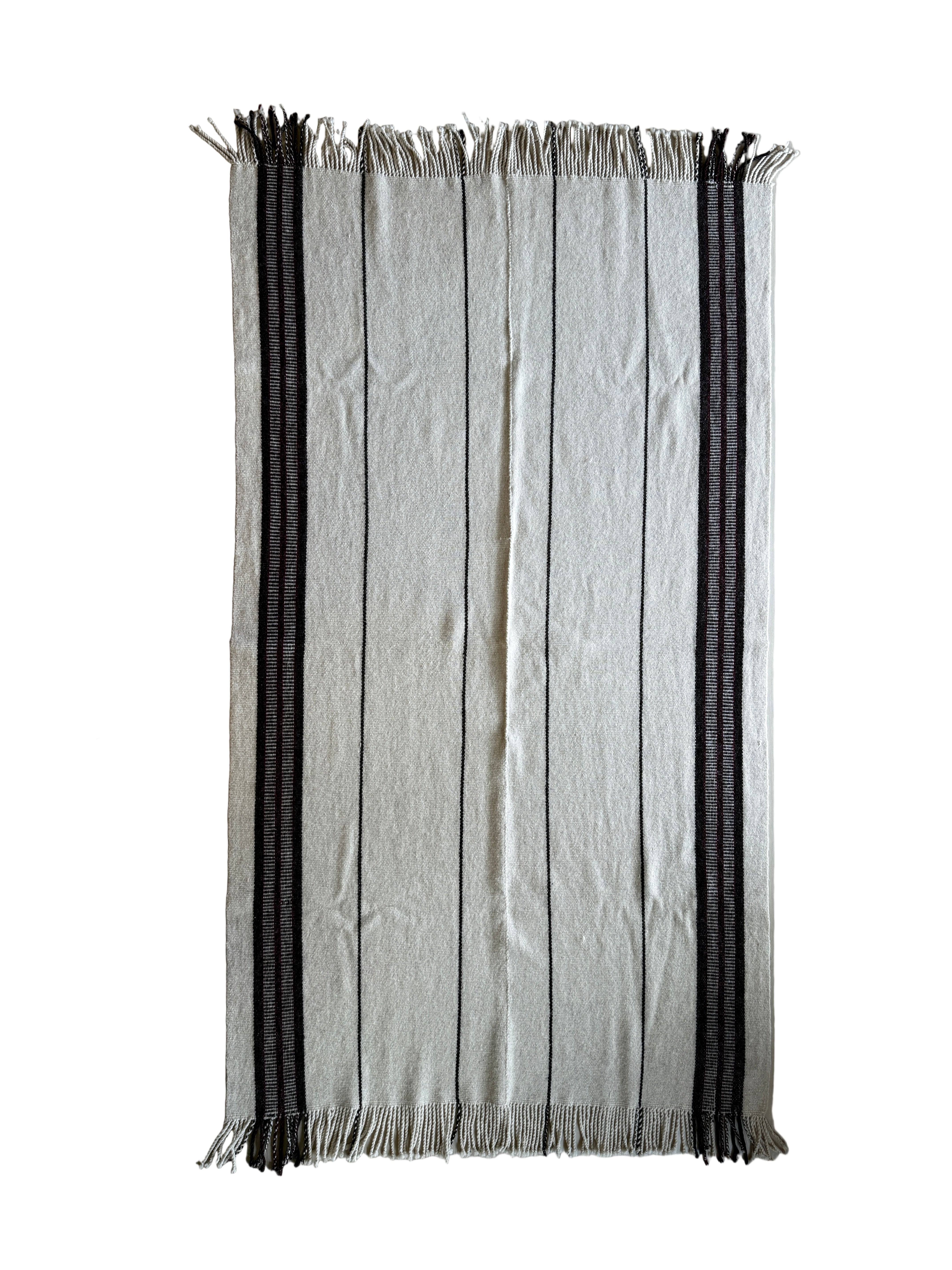 Handwoven Natural Dye Wool Throw D Mexico