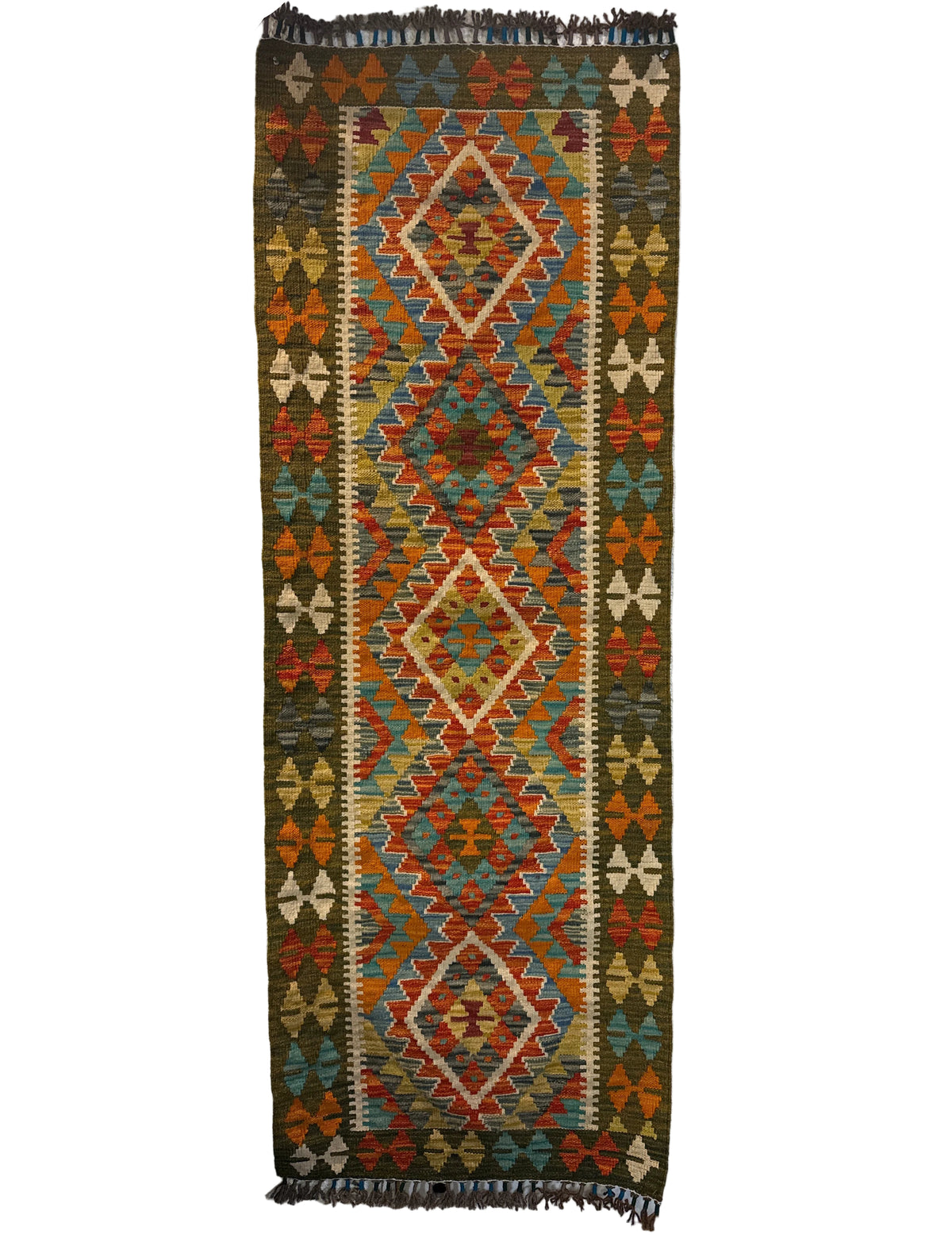 Handwoven Runner Kilim Afghanistan (2x6) - 076
