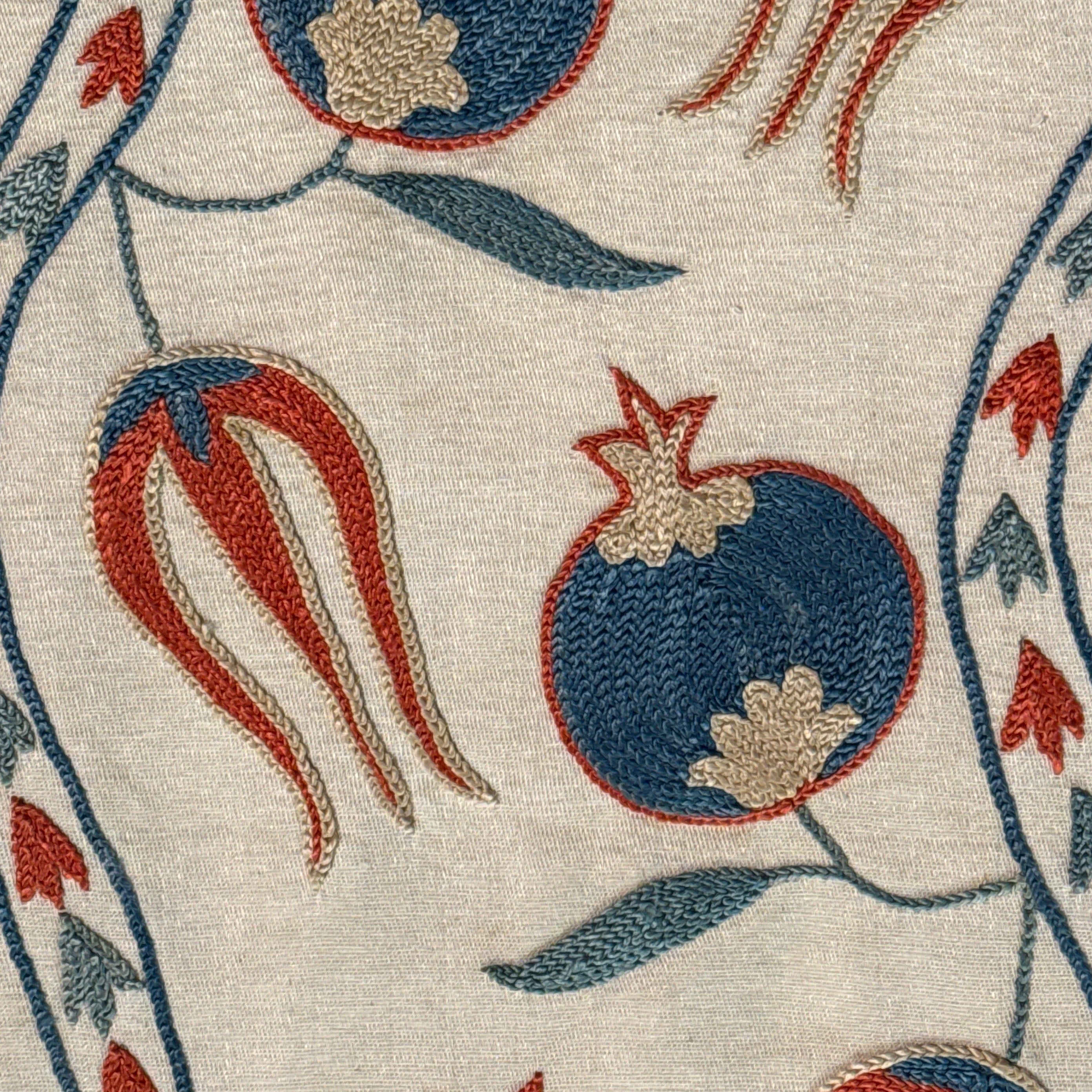 Silk Suzani Table Runner Uzbekistan (20x42)