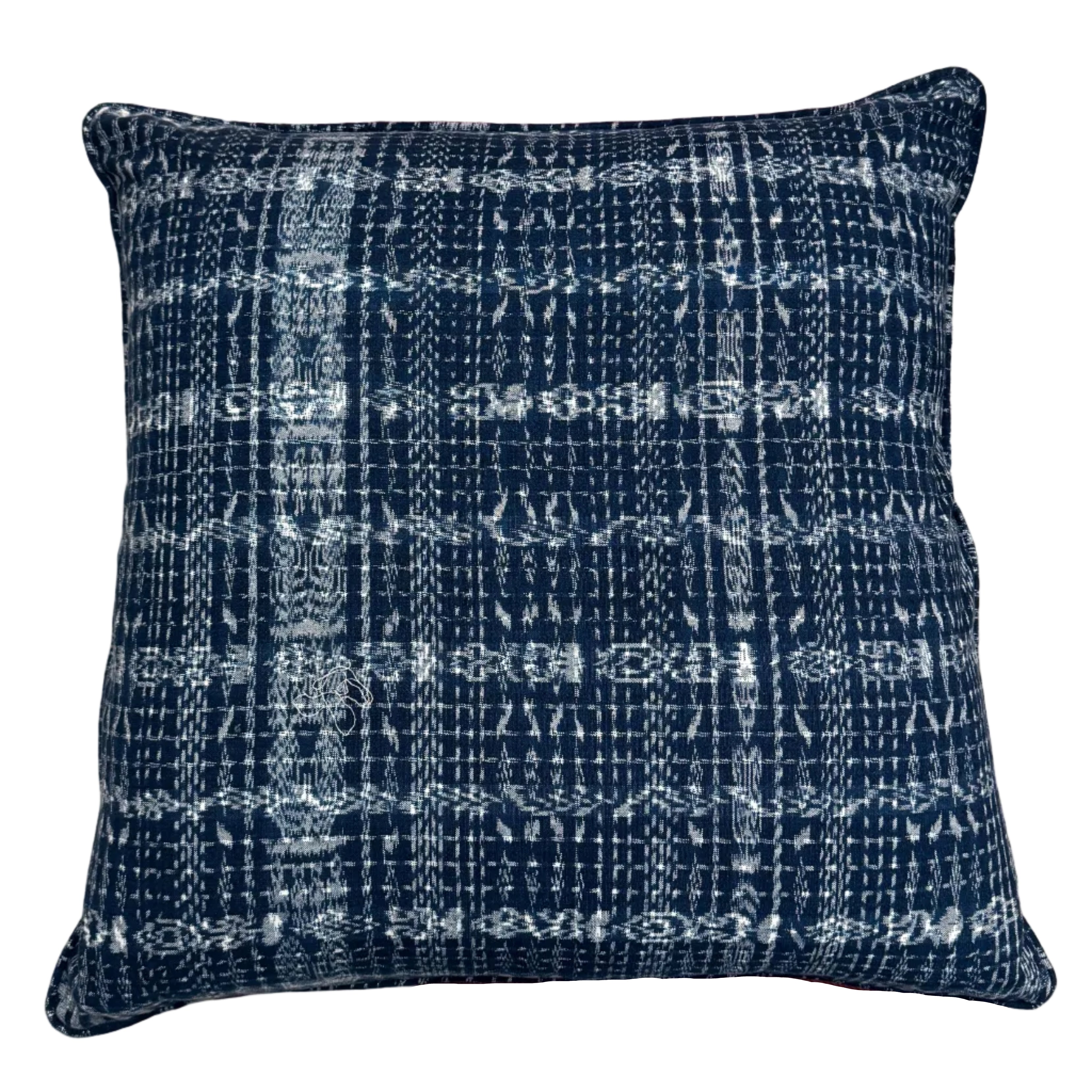 Handwoven Indigo Corte Pillow Guatemala (20x20)