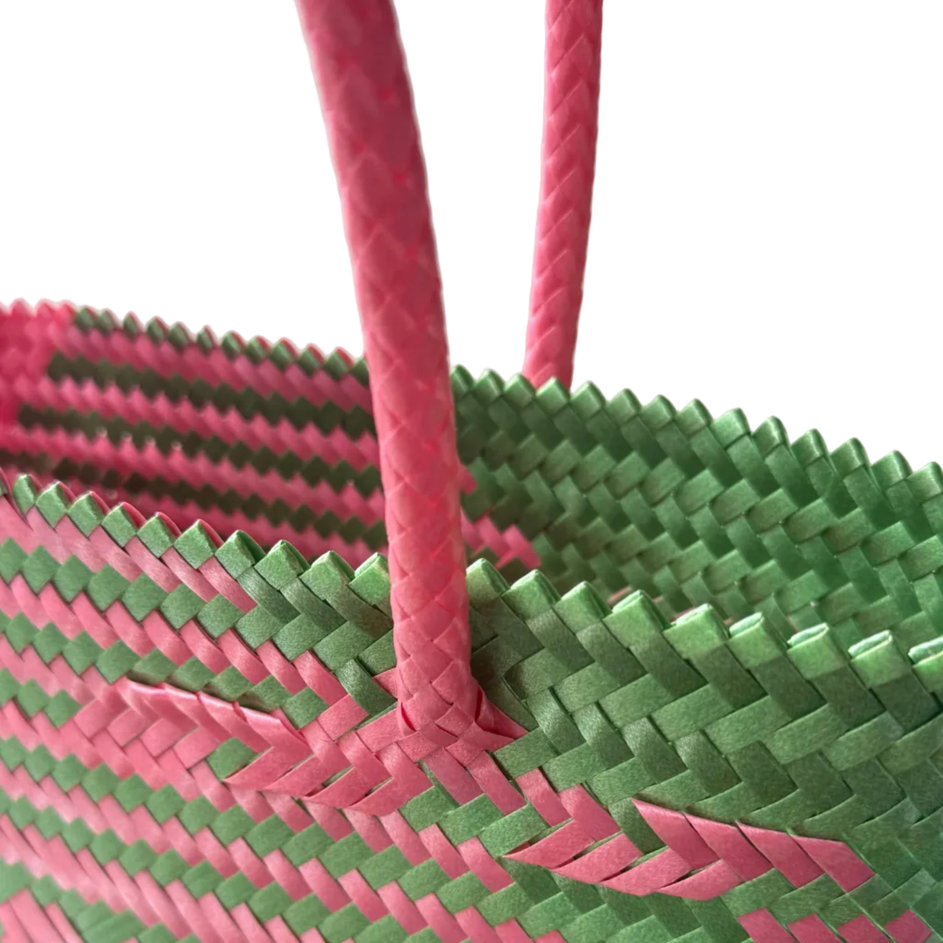 Hand Woven Abelina Pink Bag Mexico