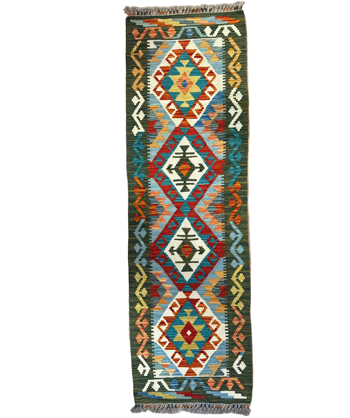 Handwoven Runner Kilim Afghanistan (2x6) - 072
