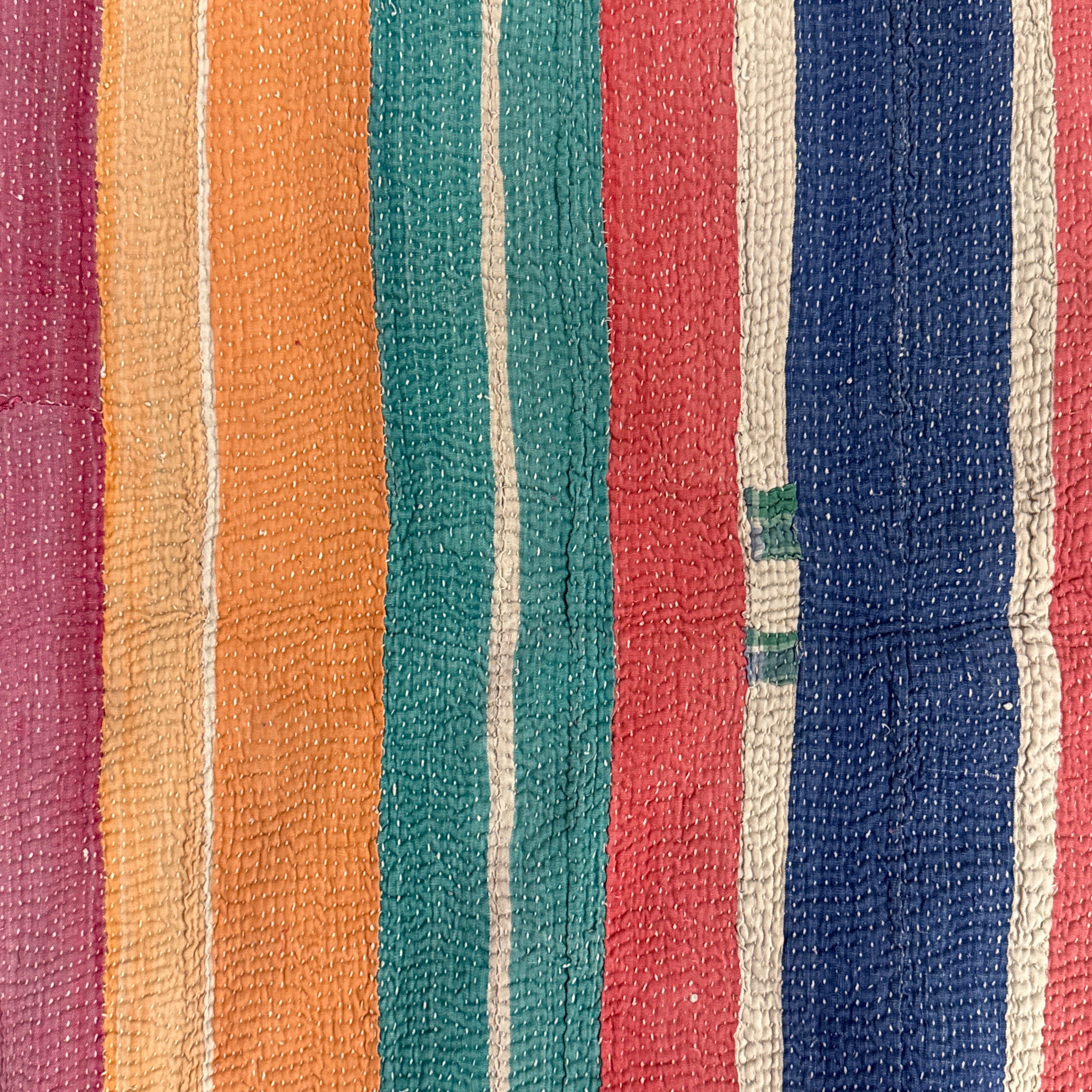 Handmade Kantha Patchwork Quilt India - 28