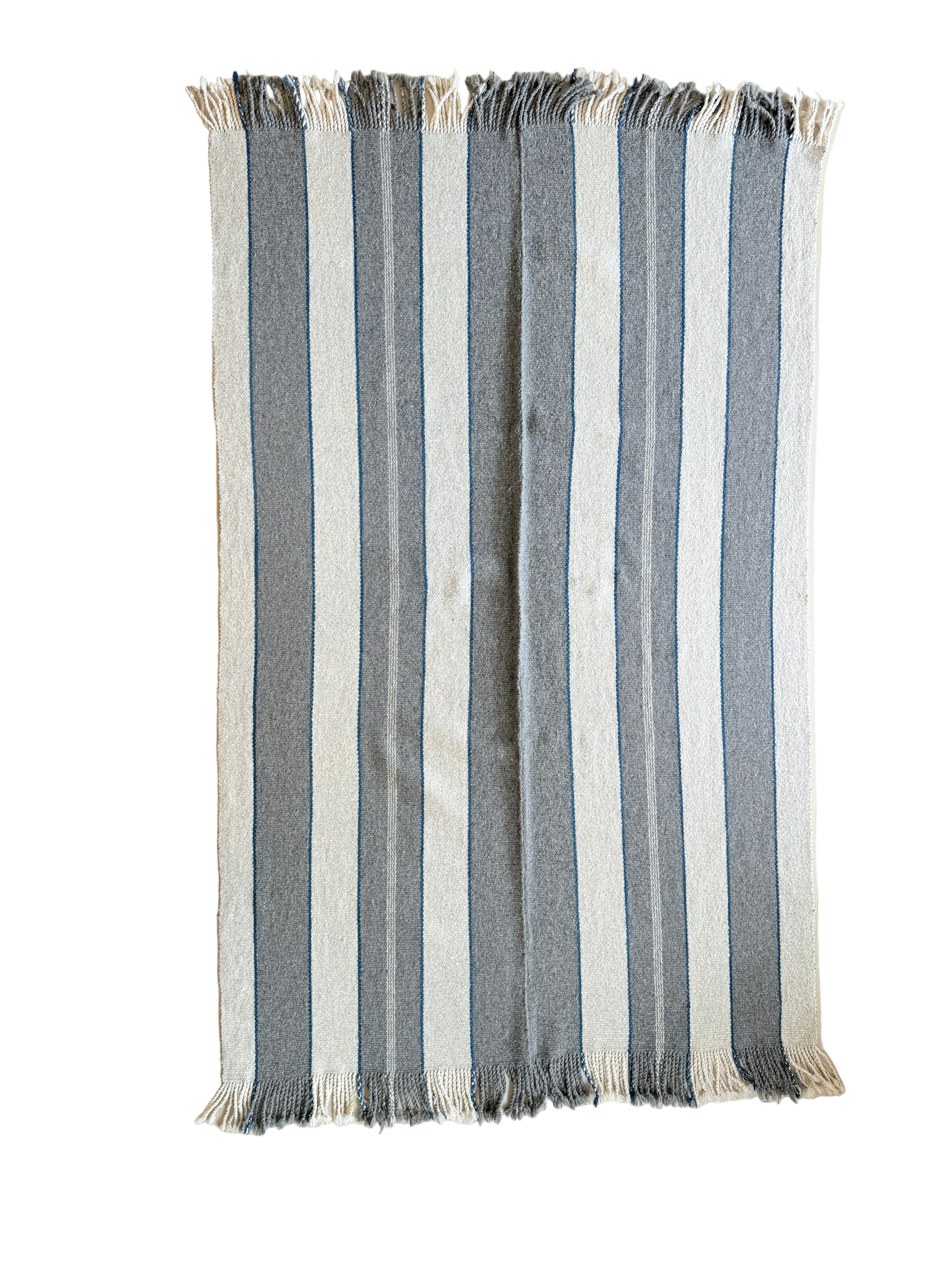 Handwoven Natural Dye Wool Throw C Mexico