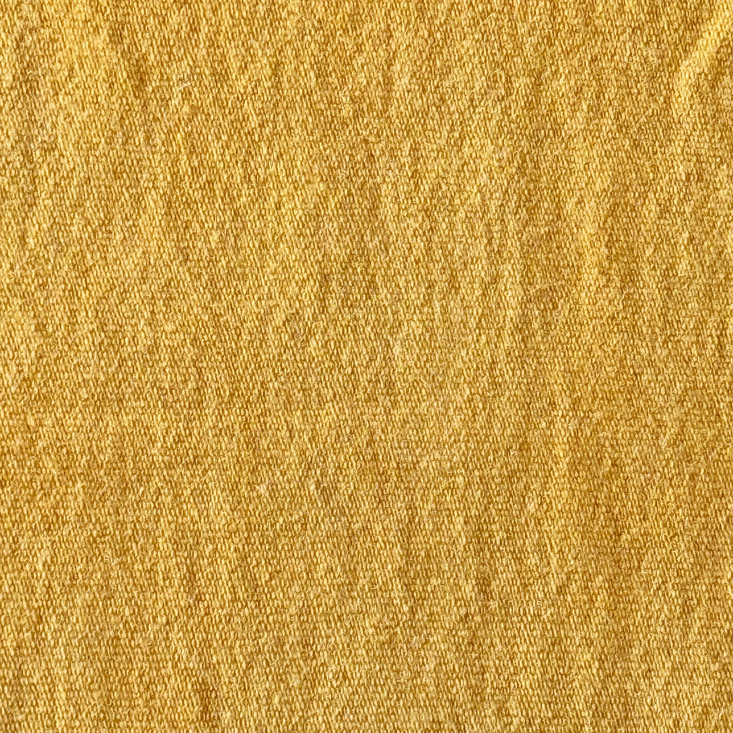 Handwoven Natural Dye Goldenrod Wool Rebozo Mexico