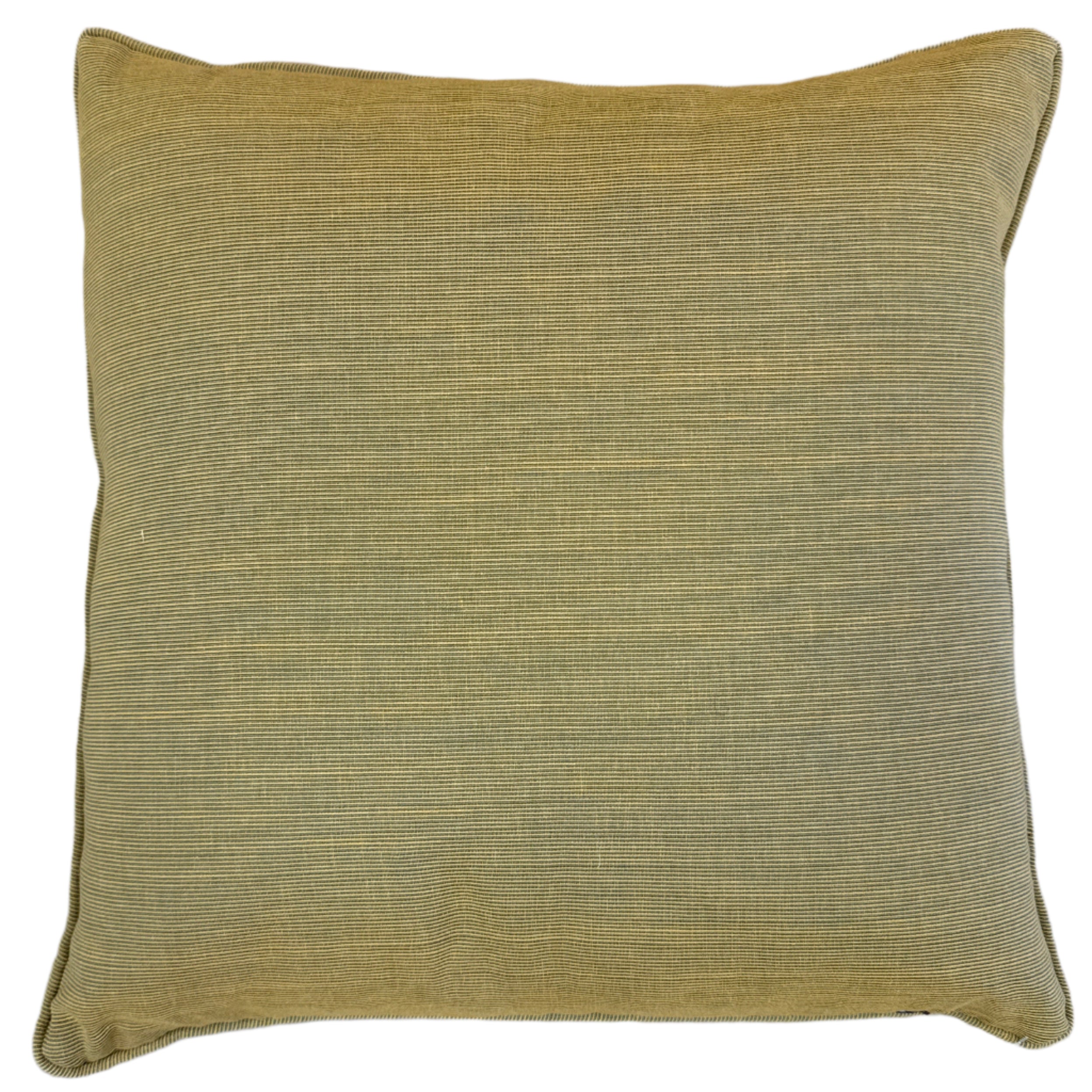 Hand Stitched Vintage Silk Gold Pillow India (18 x 18)