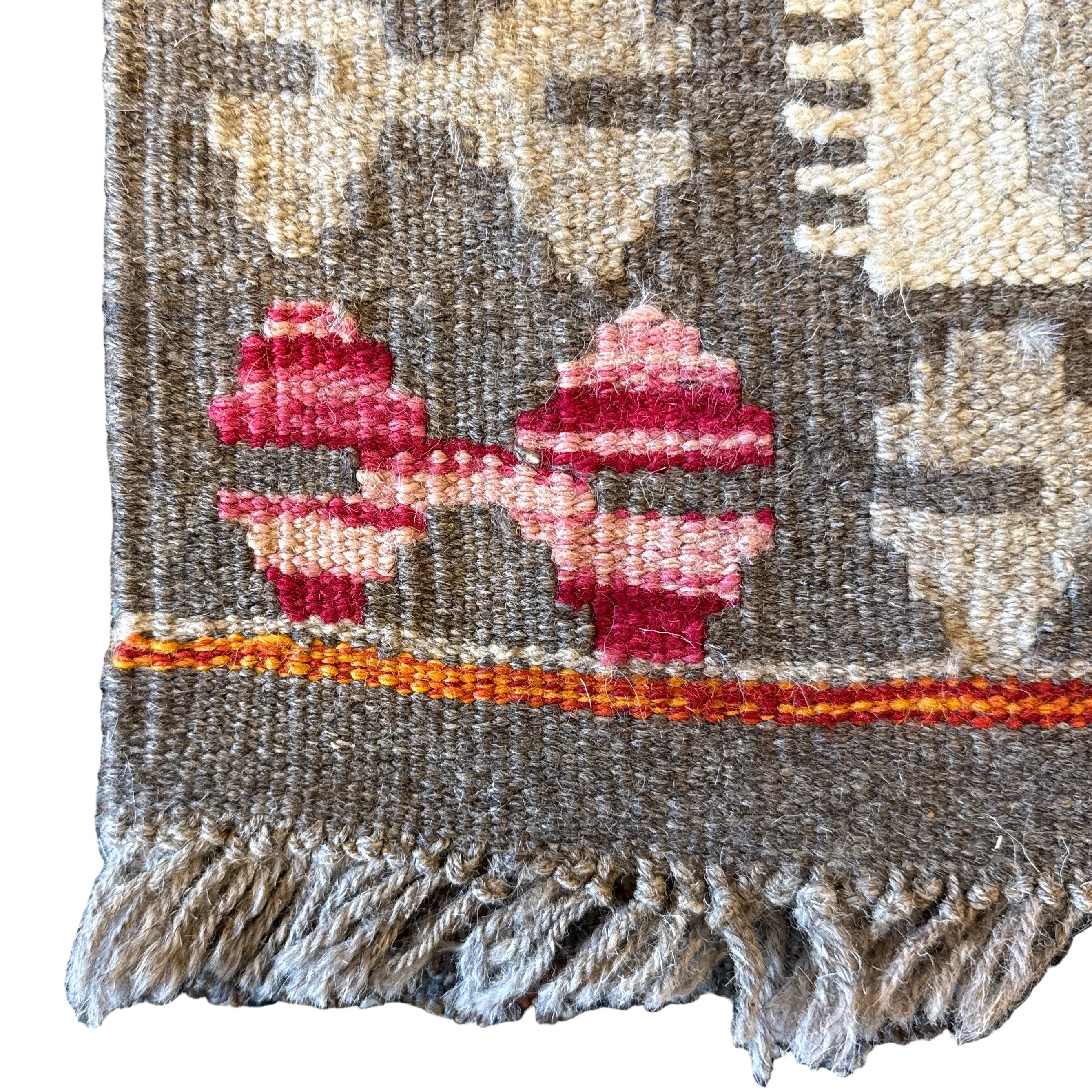 Handwoven Wool Kilim Small Rug Afghanistan (3x5) - 003