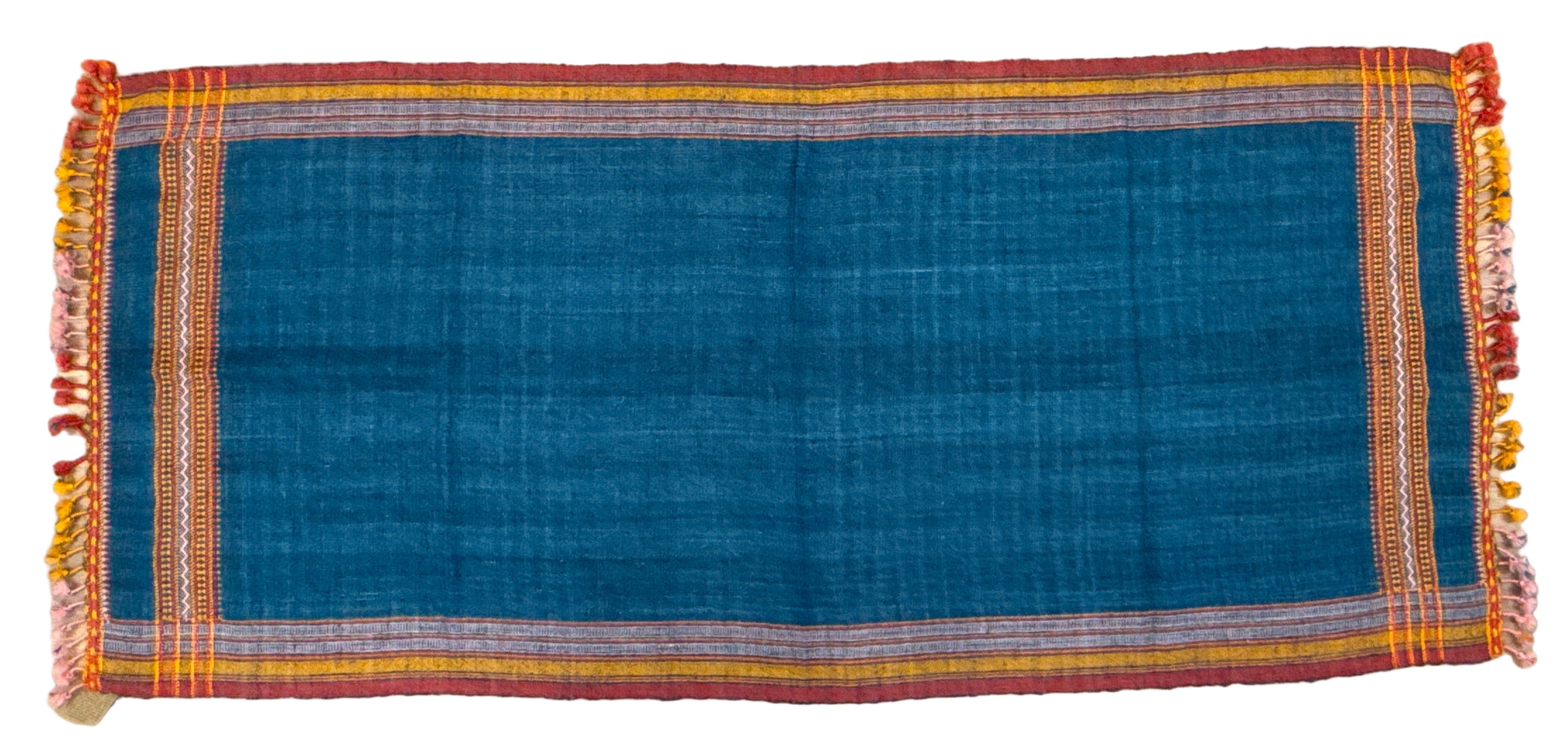 Handwoven Wool Deep Blue Dupatta Curtain/Throw India