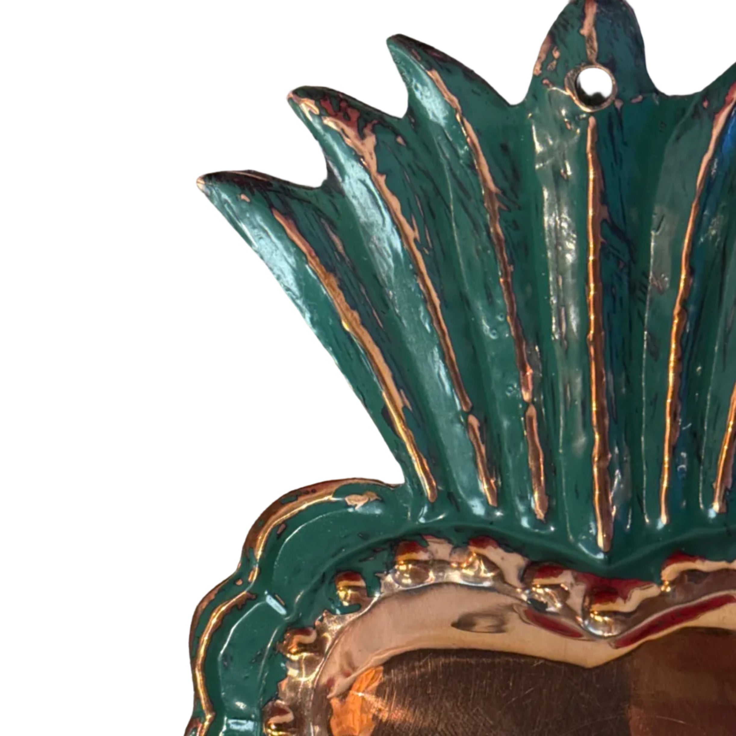 Copper Heart Milagro Peru 4.5" x 7"