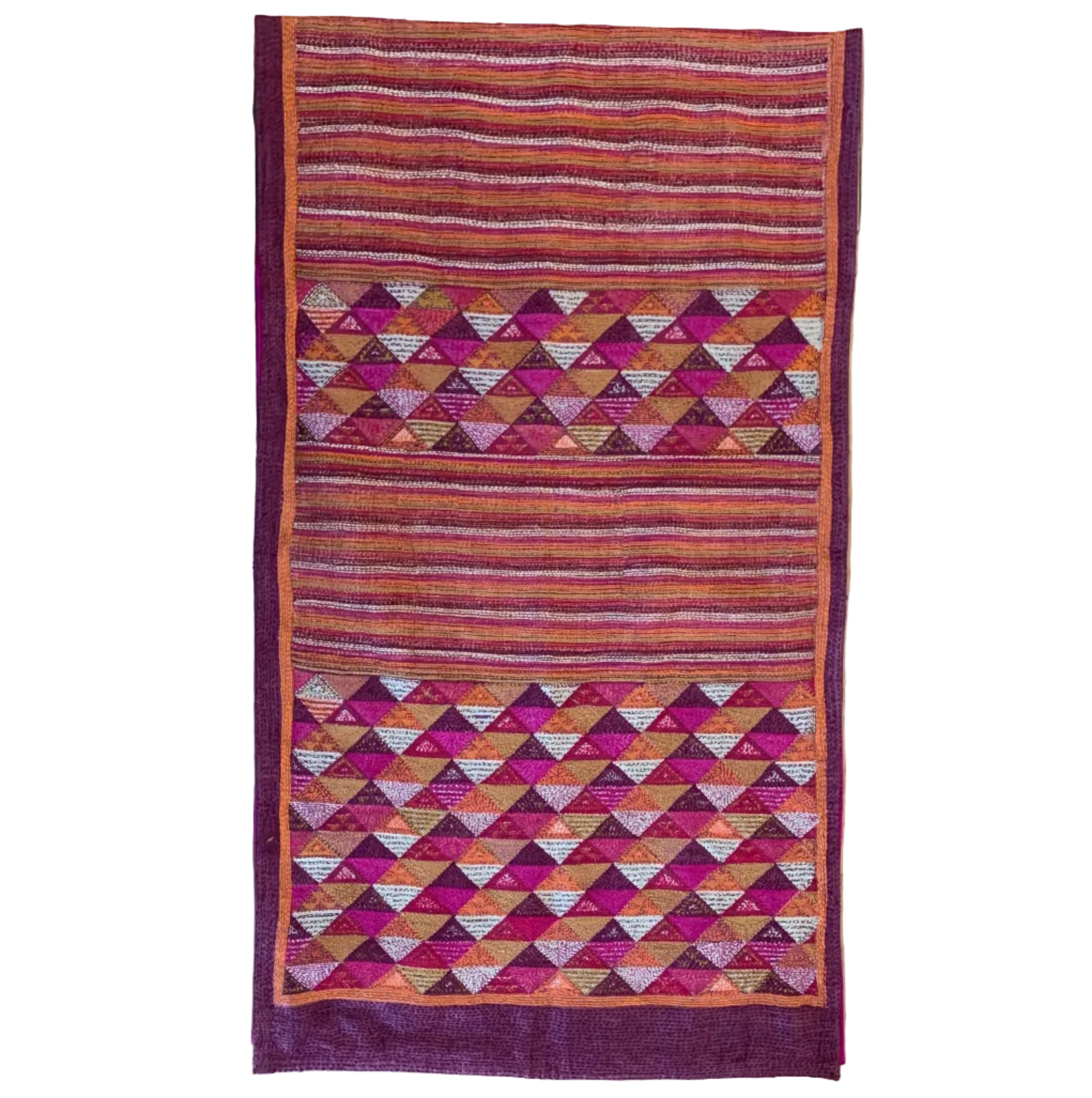 Kantha Stitched Sun Prantik Scarf India