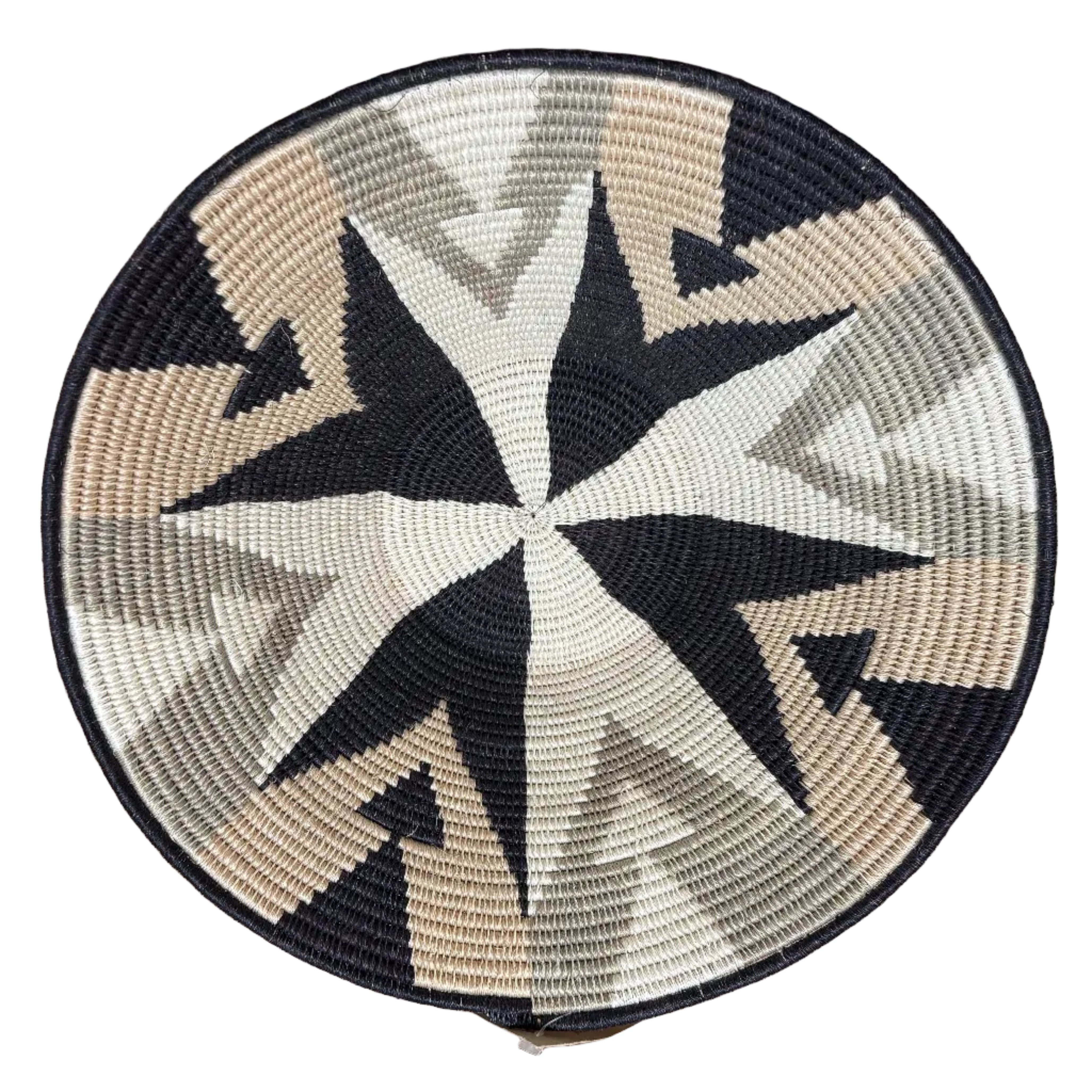 Natural Sisal Black Large Basket Eswatini