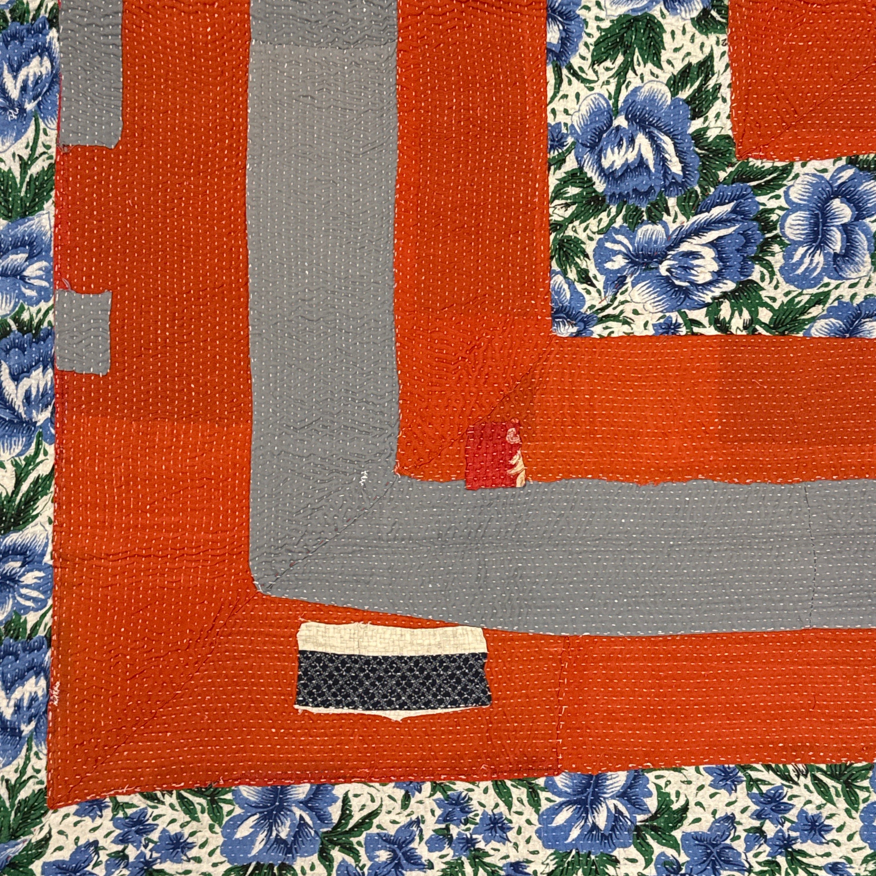 Handmade Kantha Patchwork Quilt India - 27