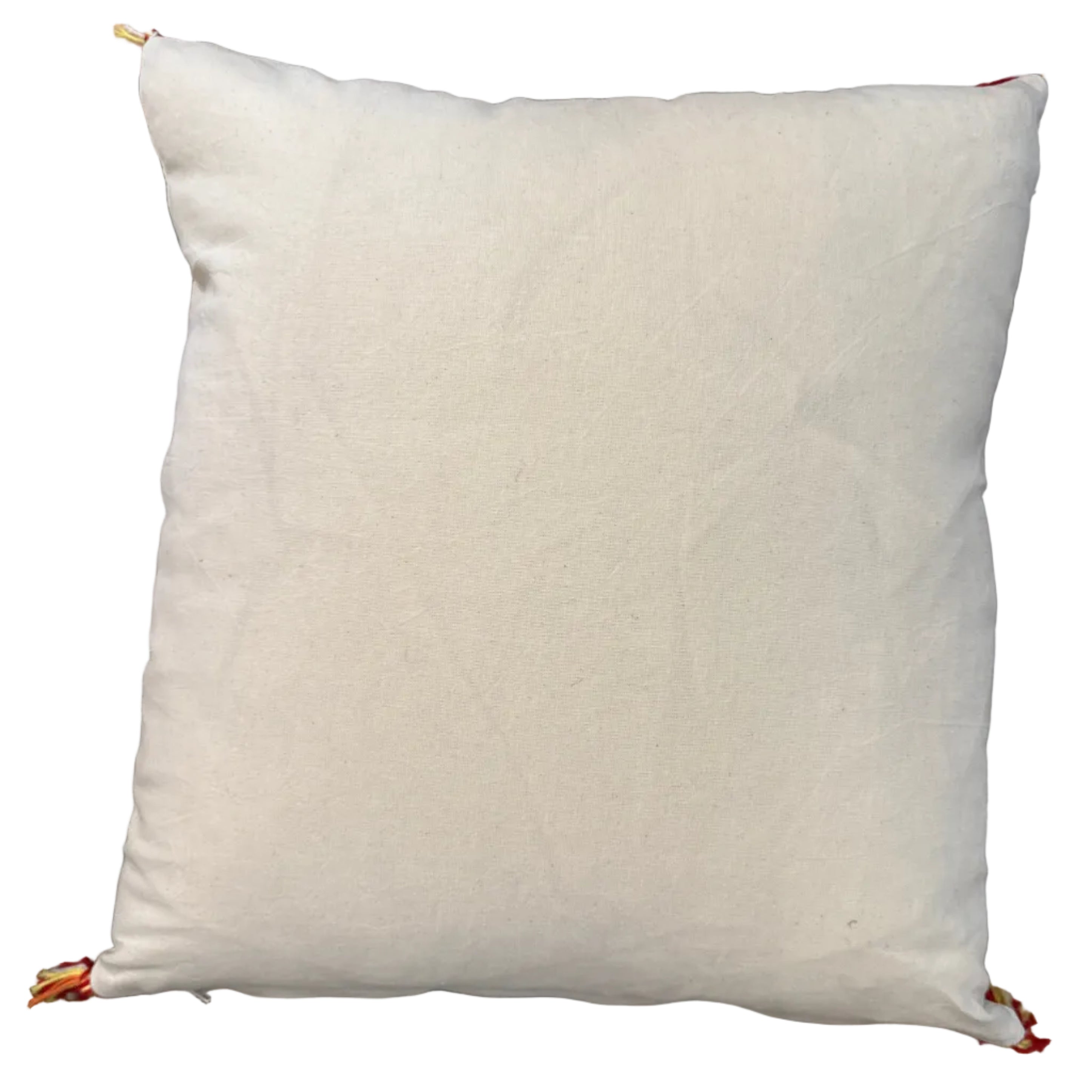 Otomi Hand Embroidered Colorful Pillow Mexico