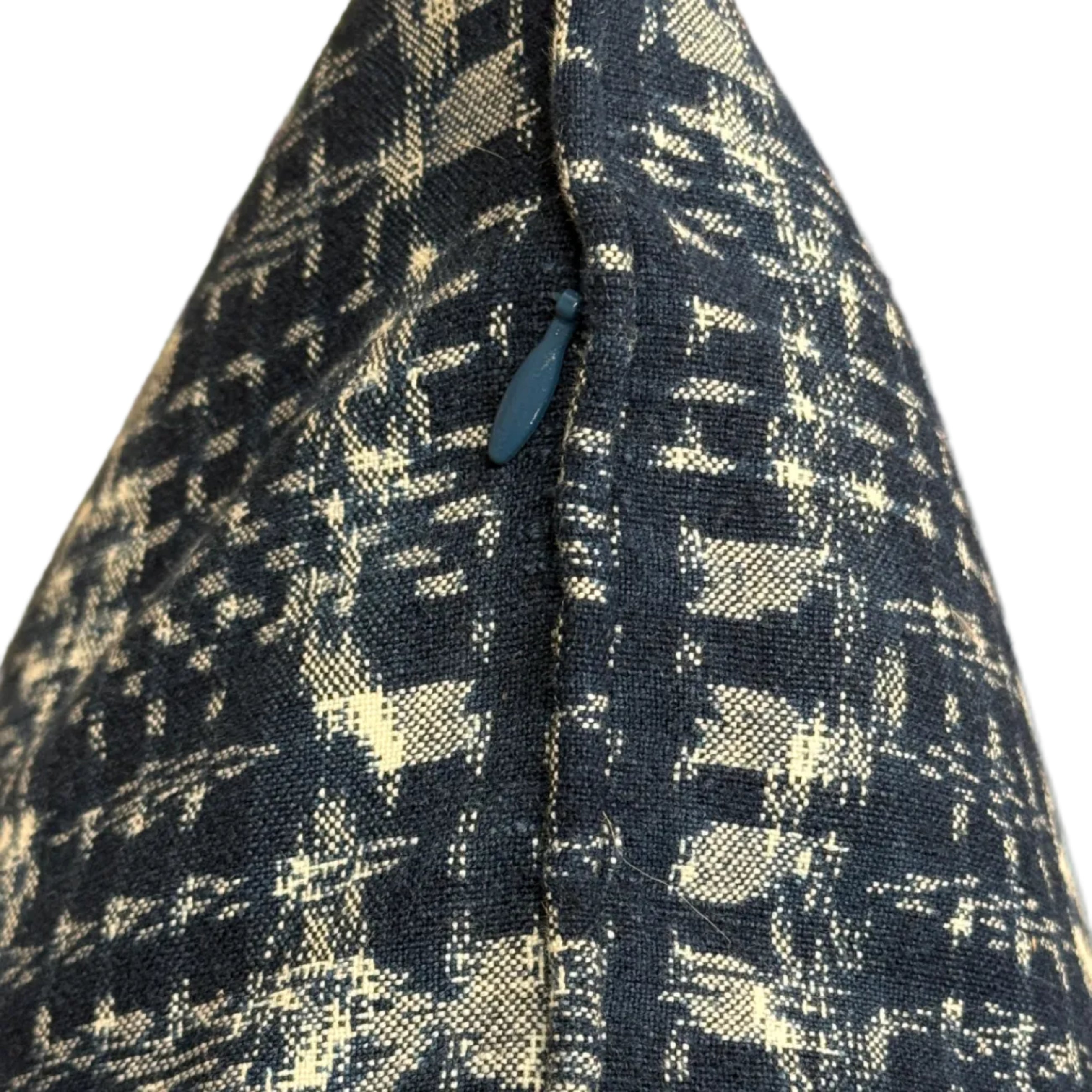 Handwoven Indigo Corte Pillow Guatemala (20x20)