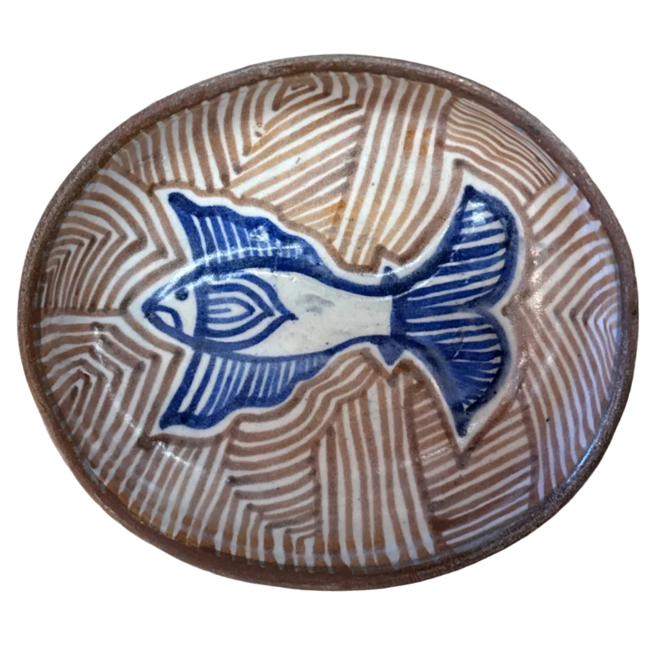 Handmade Fish Ceramic Bowl Mexico