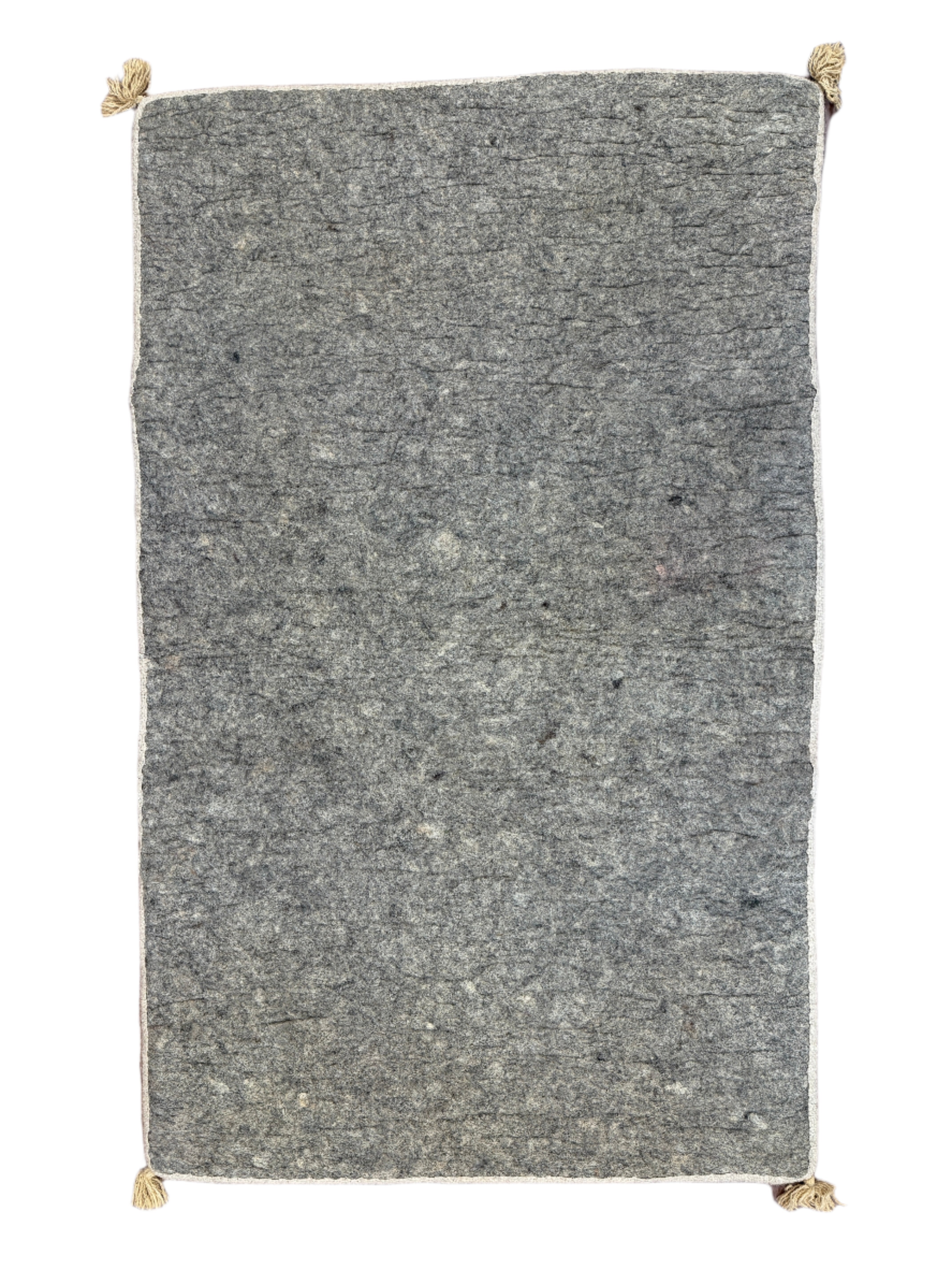 Handmade Wool Felt Rug Floral Afghanistan (30x48)