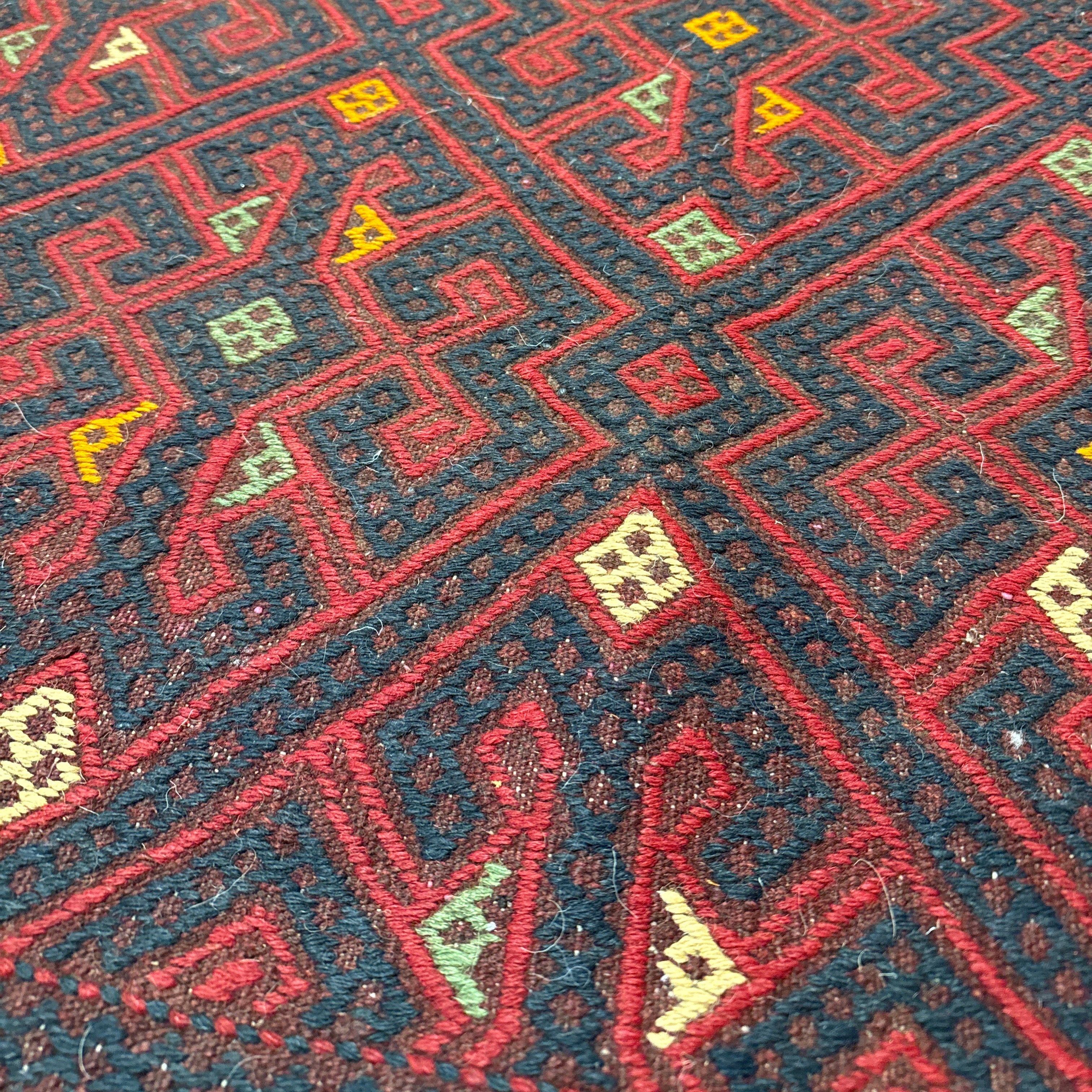 その他 Afghan Hodrang Kilim Handwoven Olami Kilim Afghanistan - 02
