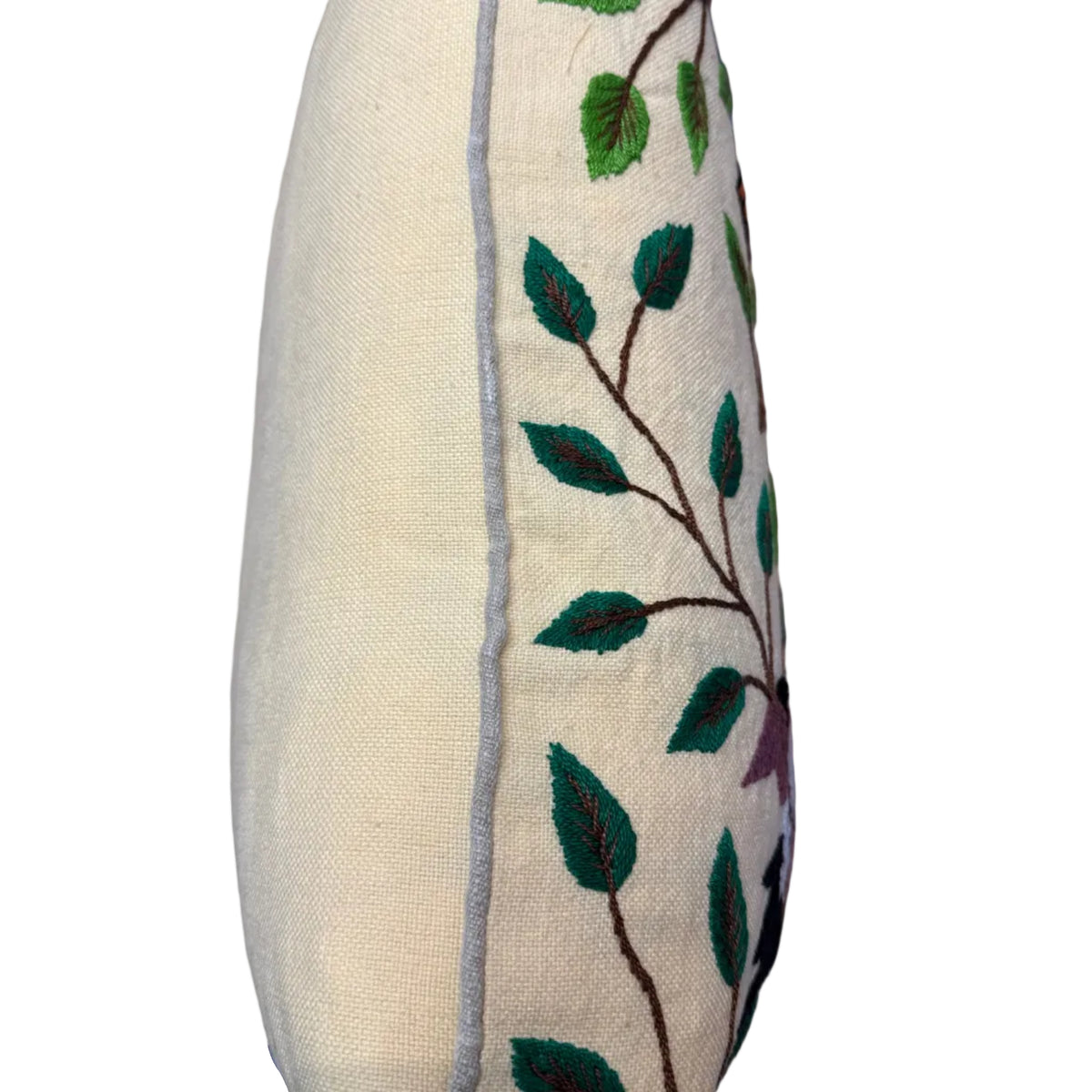 Embroidered Butter Bird Pillow Guatemala (18 x 18)