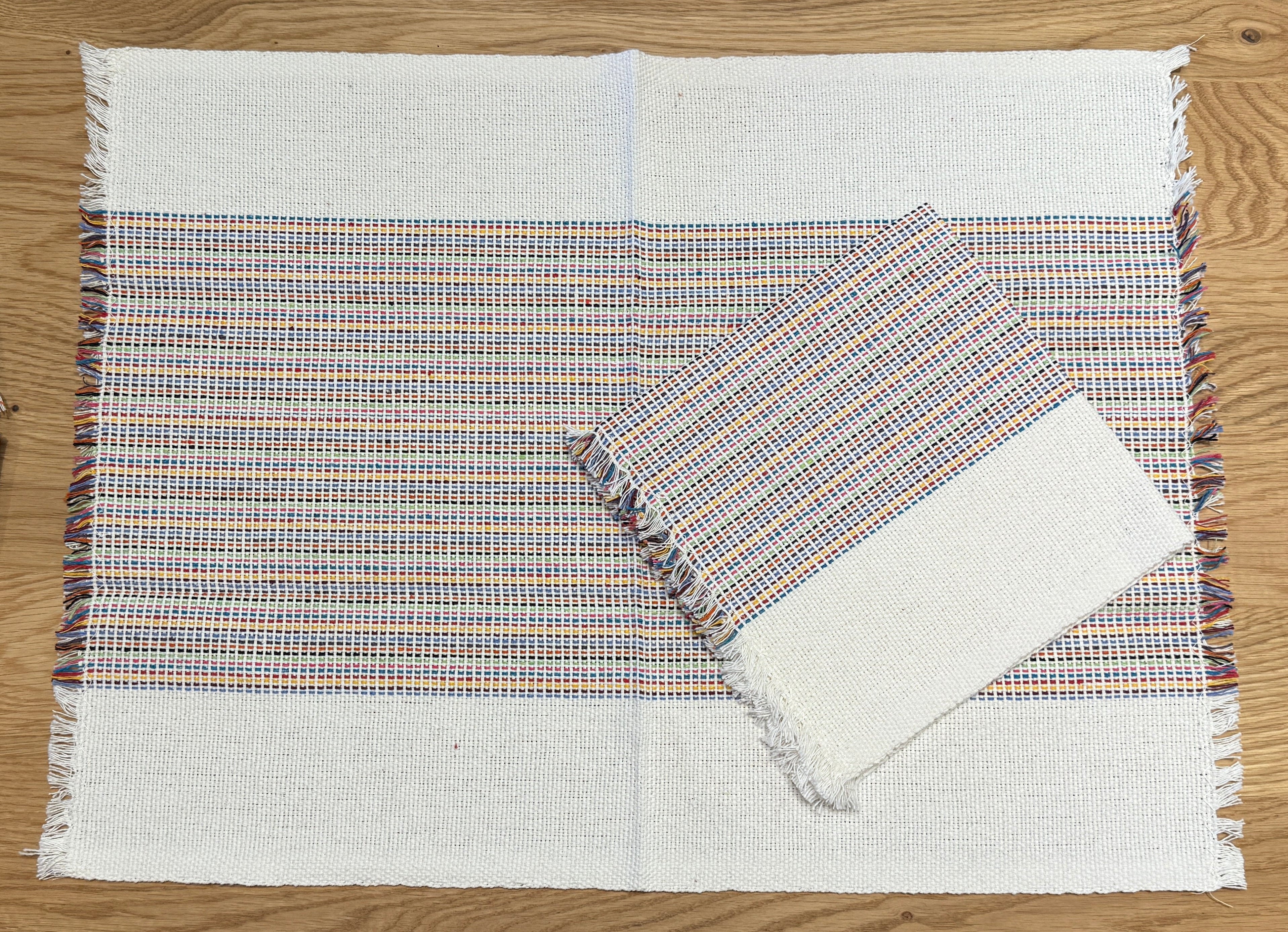 Handwoven Patzcuaro Colorful Napkins Set of 4 Mexico